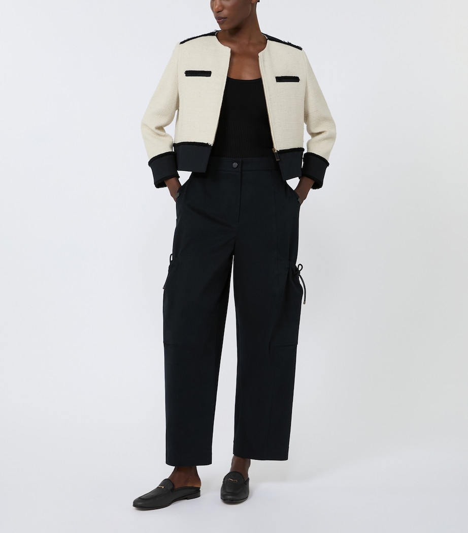 Max Mara Womens Ribbed Tank Top Black Image 2