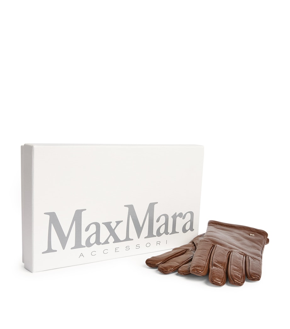 Leather Gloves TOBACCO Image 2