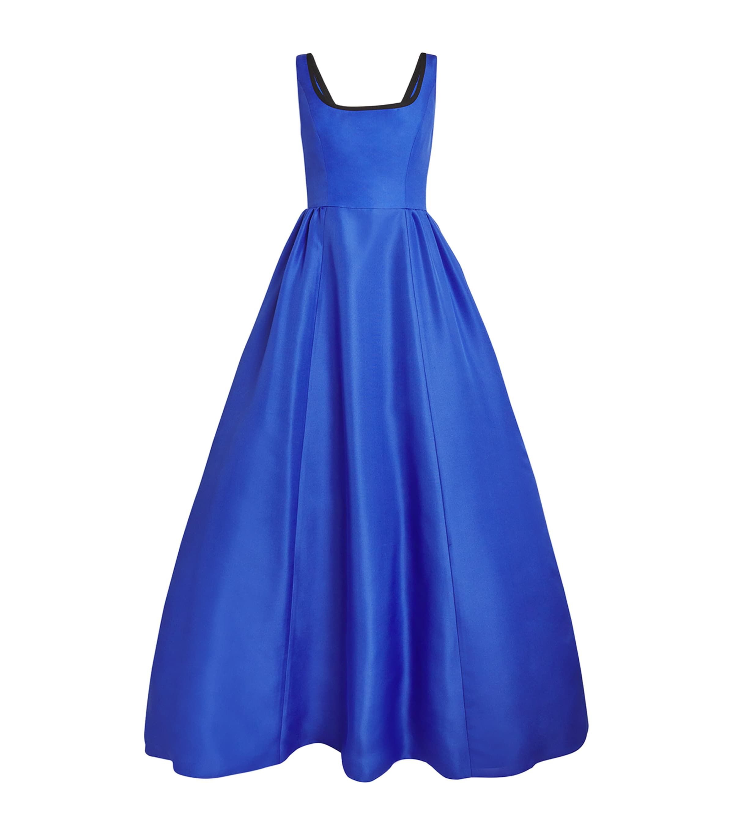 CAROLINA HERRERA SILK SLEEVELESS GOWN 