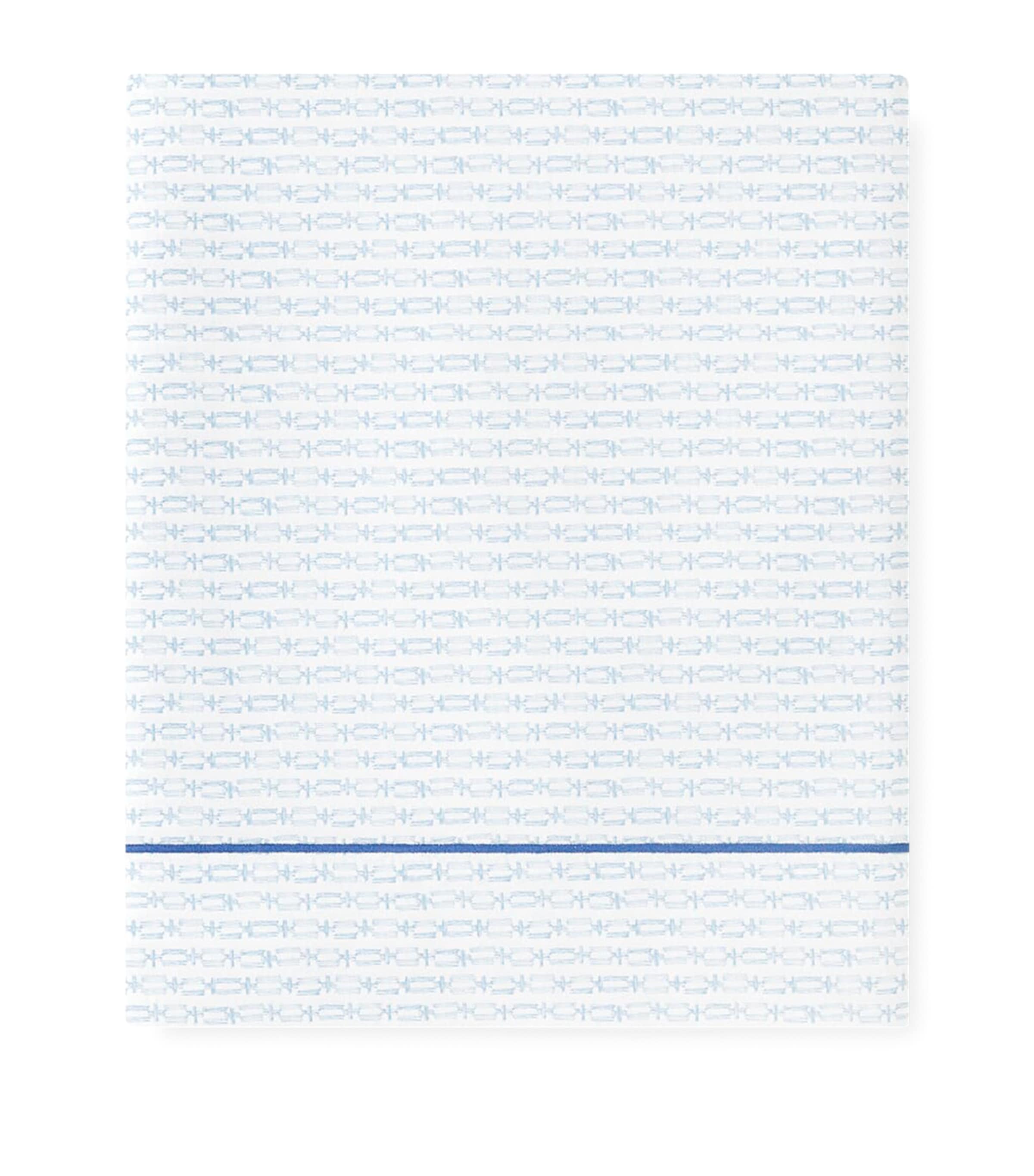 Amalia Cotton Gaia King Flat Sheet In Blue