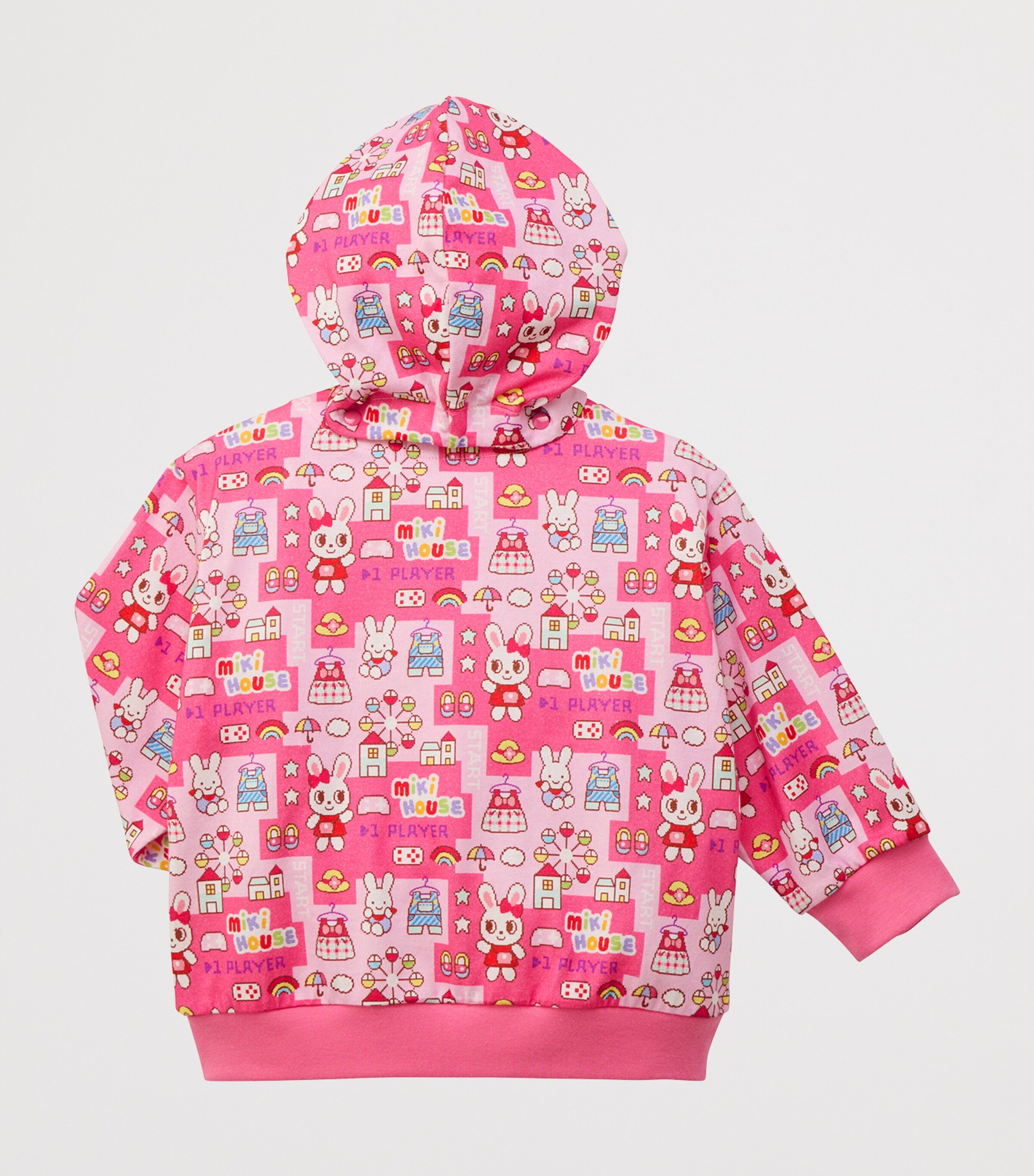 Miki House Cotton Usako Zip-Up Hoodie (2-5 Years) Image 2