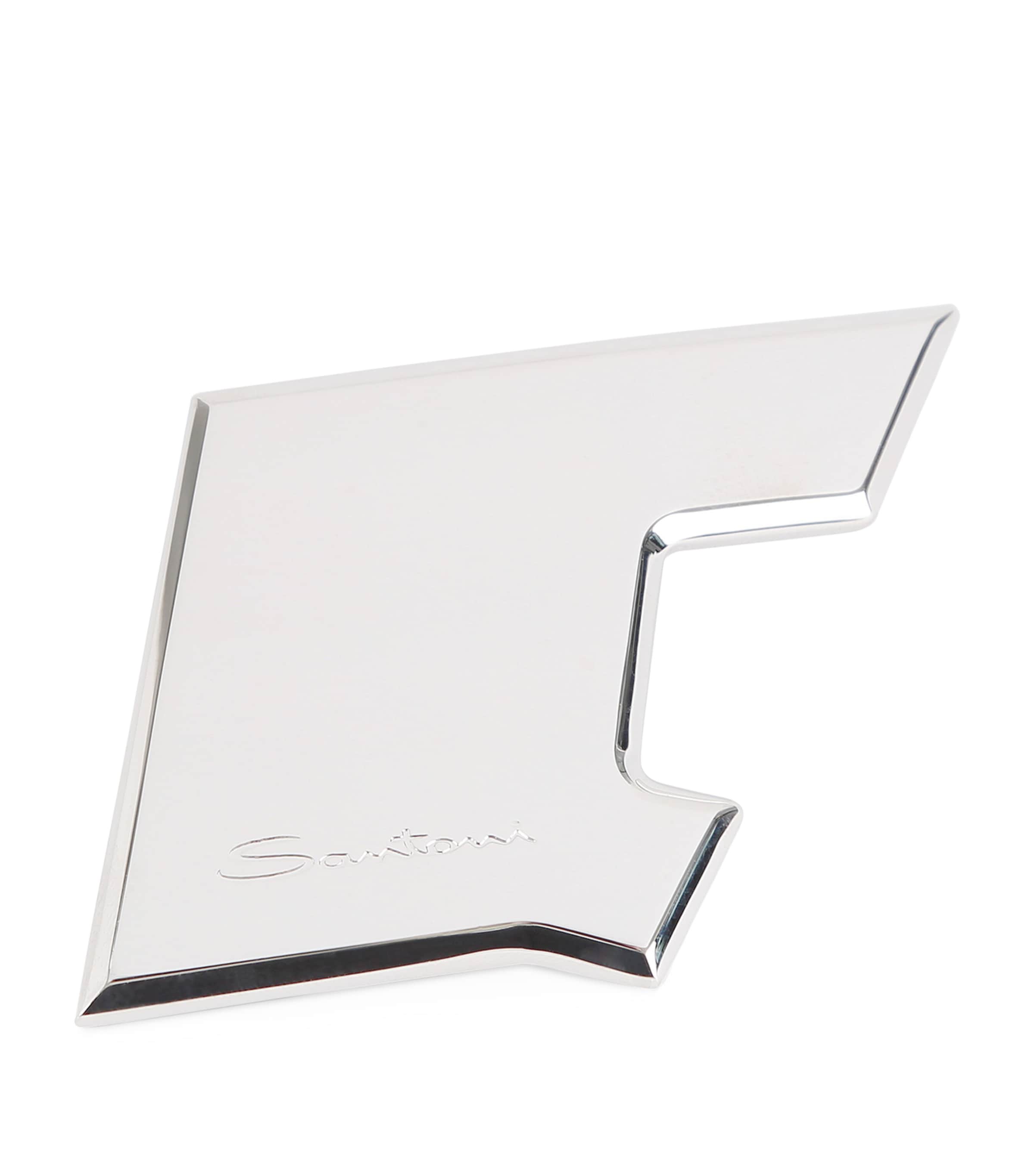 Santoni Double Buckle In Silver