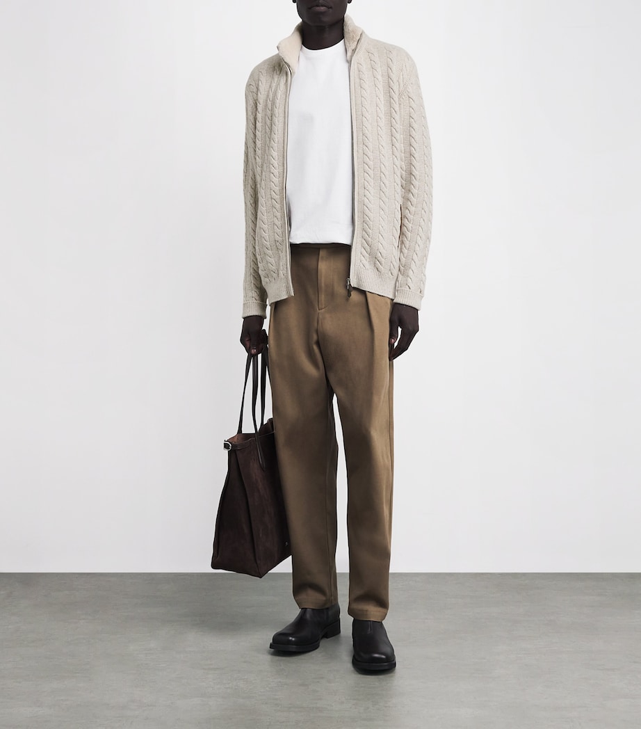 Cashmere Richmond Cardigan ASM ASH MARL ECRU Image 2