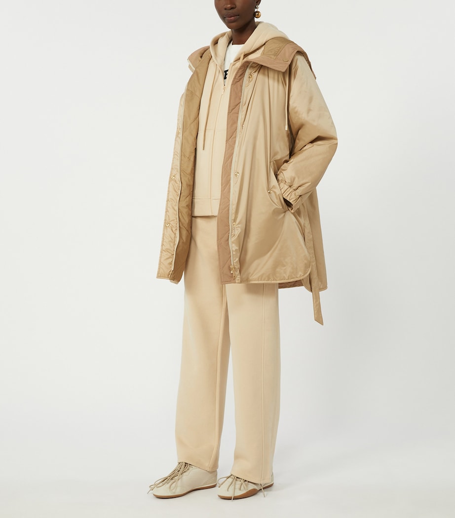 Reversible Hooded Coat BEIGE Image 5