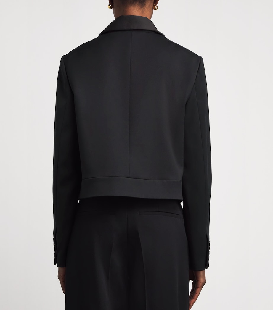Crepe Abbe Tailored Jacket BLACK Image 4