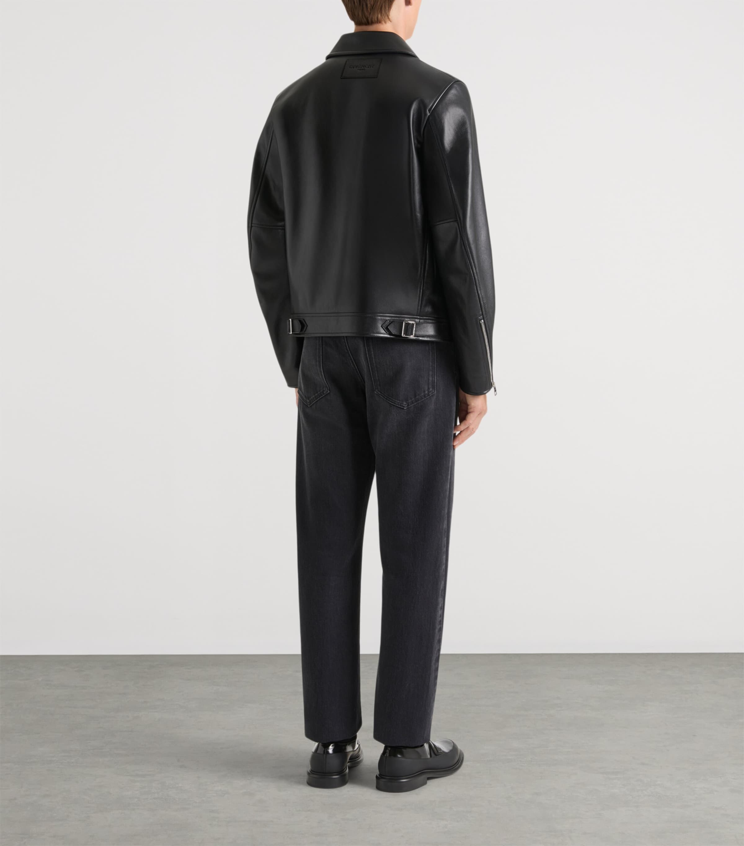 Leather Jacket BLACK Image 3