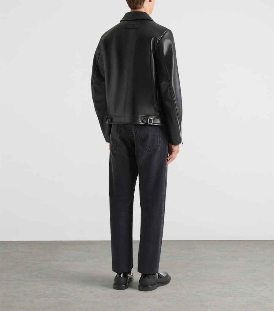 Leather Jacket BLACK Image 3