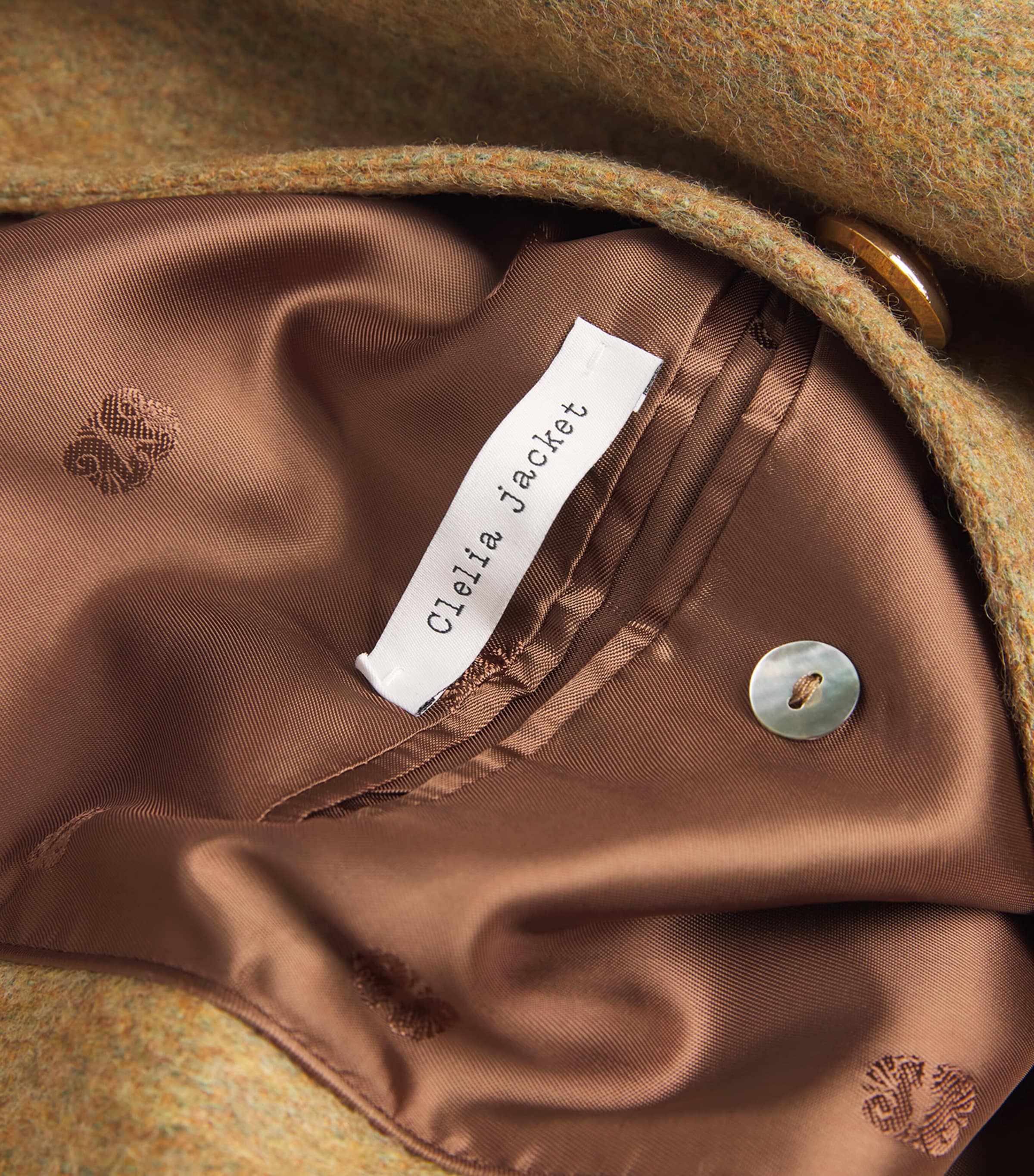 Virgin Wool Clelia Jacket VG01 GREEN Image 5