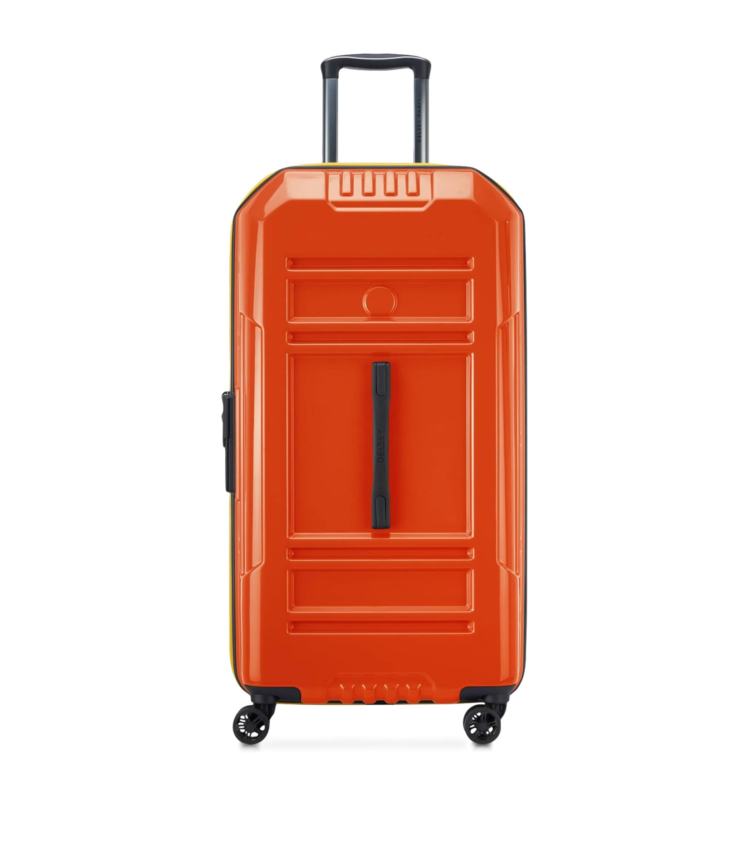 Delsey Rempart Expandable Trunk Spinner In Orange