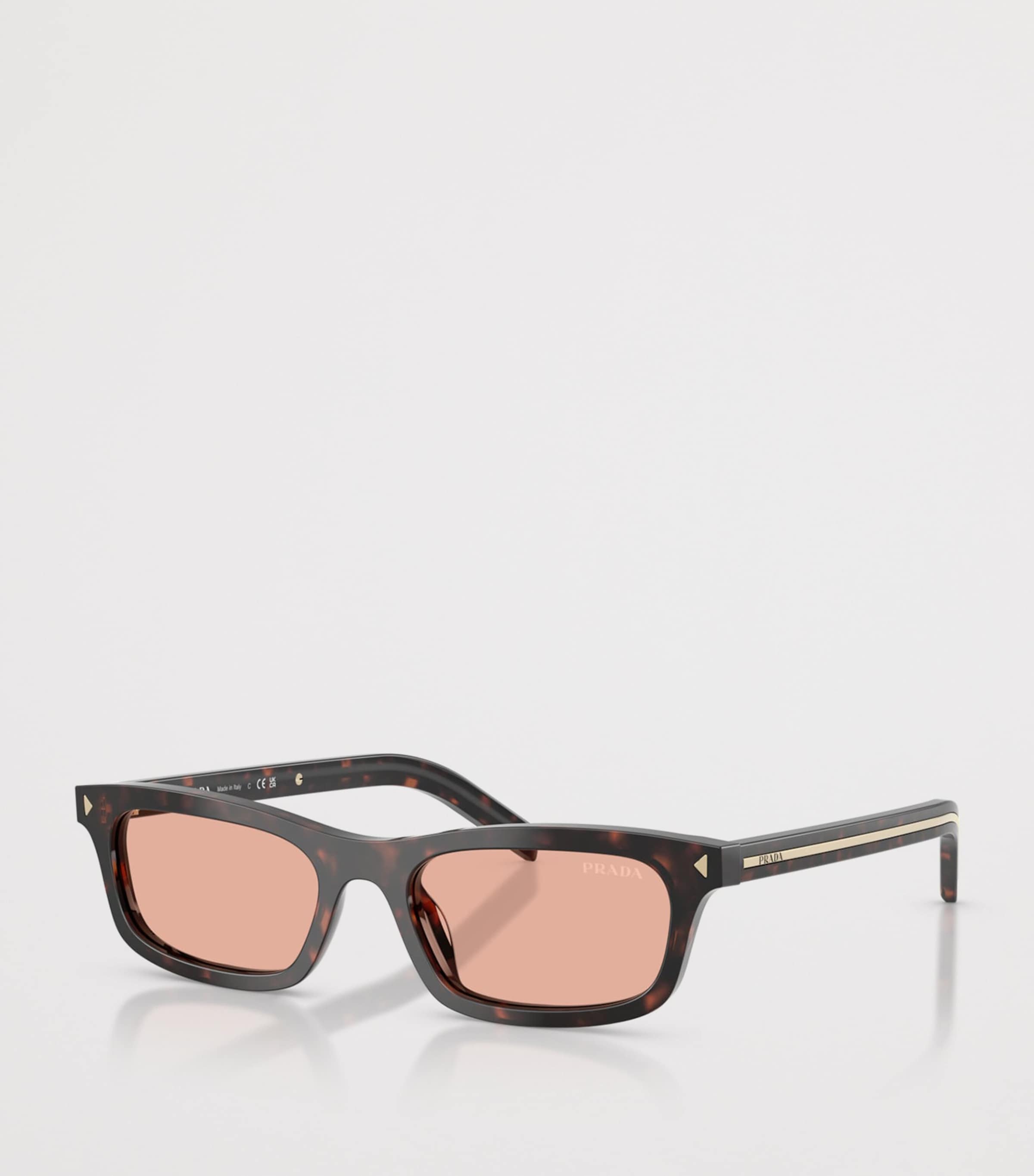 Prada Acetate Pillow Sunglasses Brown Image 2