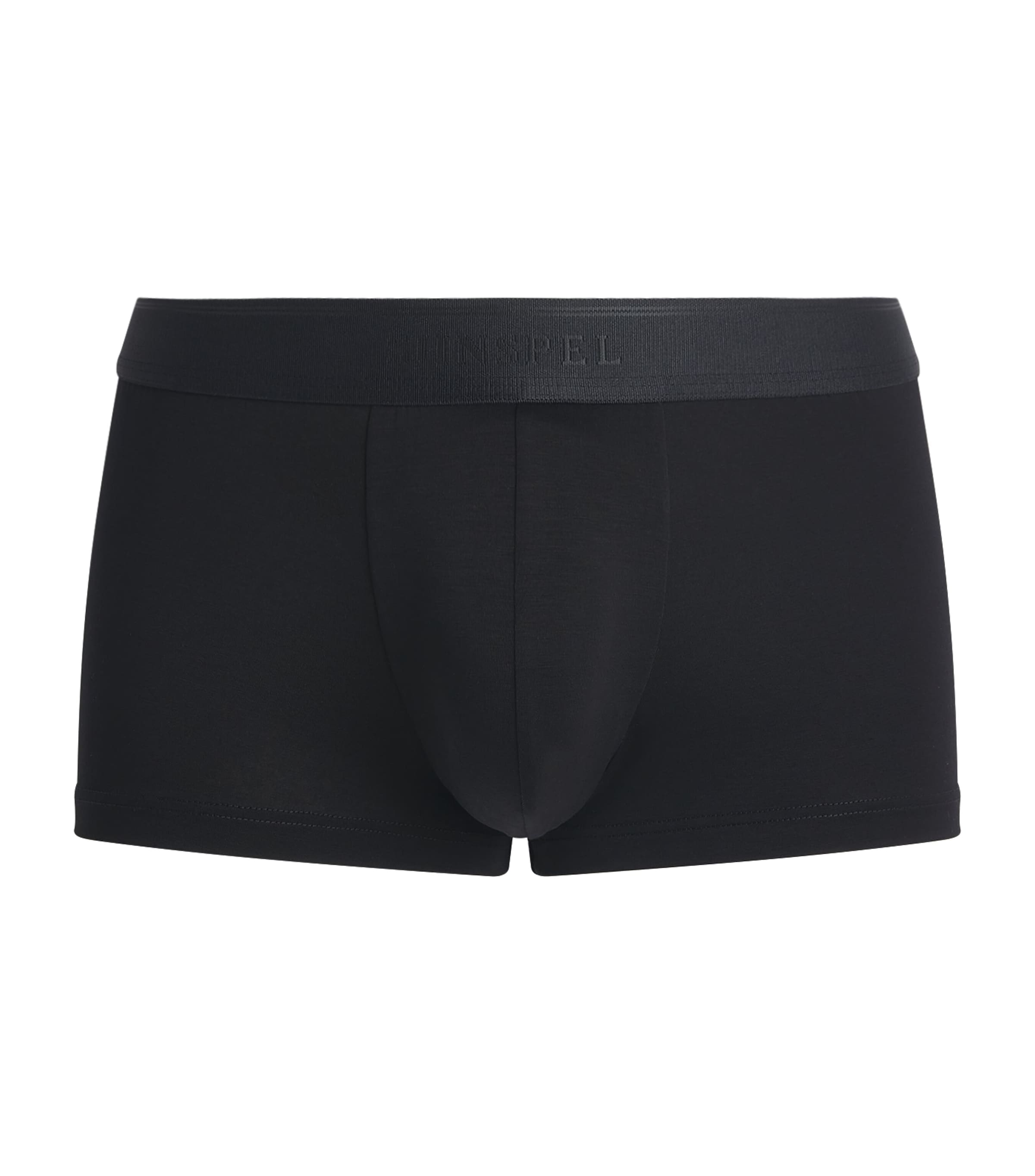 Sunspel Mens Stretch-Tencel Trunks Bkaa Black Image 1