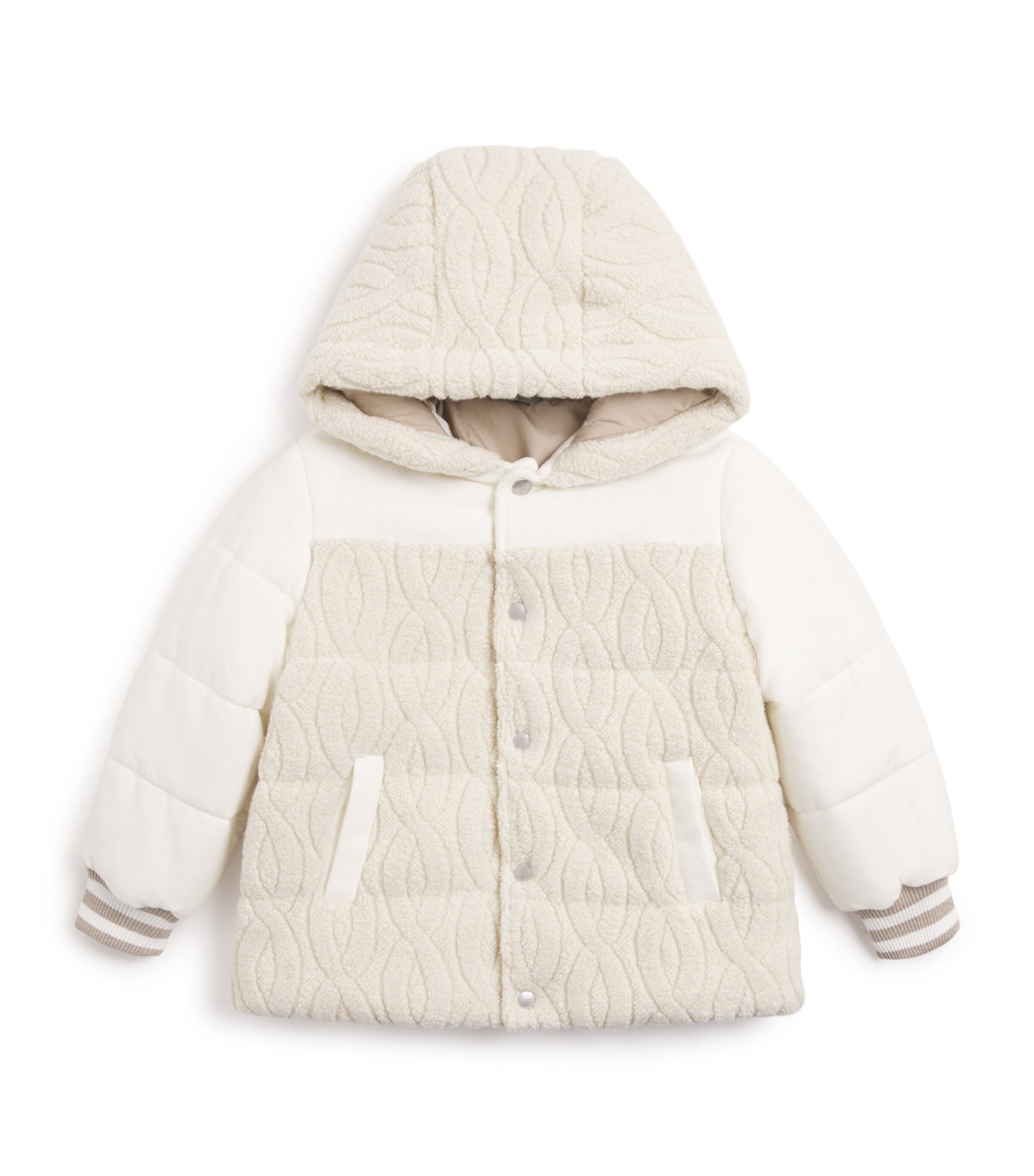 Eleventy Kids Wool-Blend Fleece Puffer Coat (2-16 Years) | Kids New In | Boys Clothing | Coats & Jackets | Girls Clothing | Designers | Eleventy