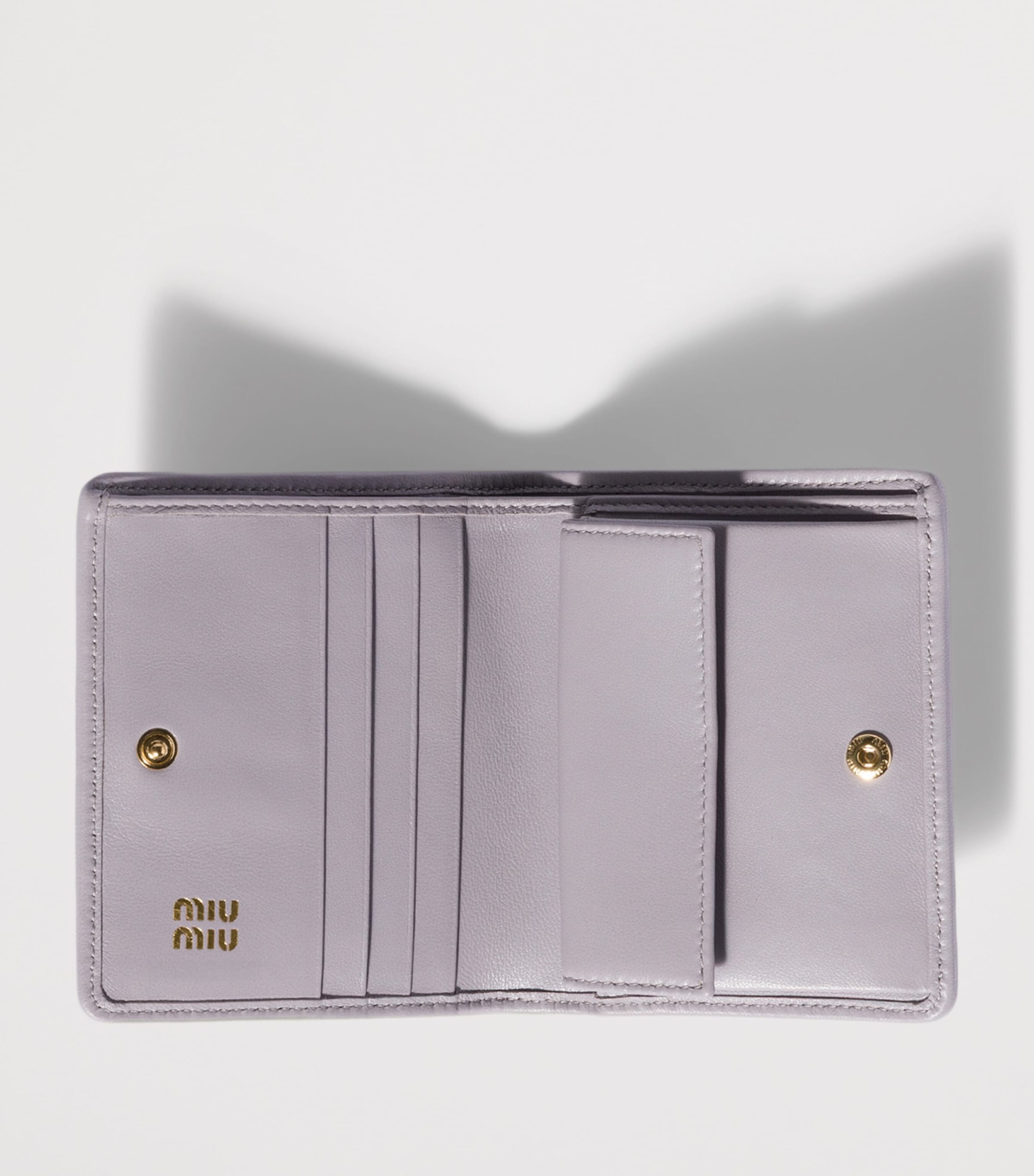 Miu Miu Small Leather Matelassé Wallet Image 2