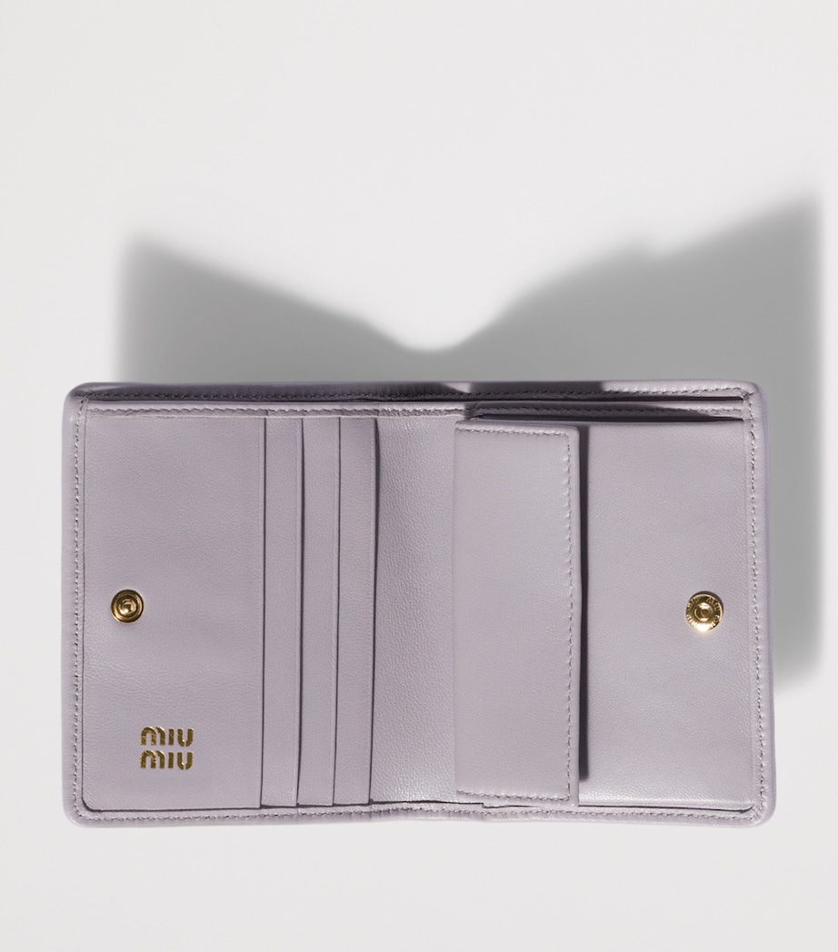 Miu Miu Small Leather Matelassé Wallet Image 2