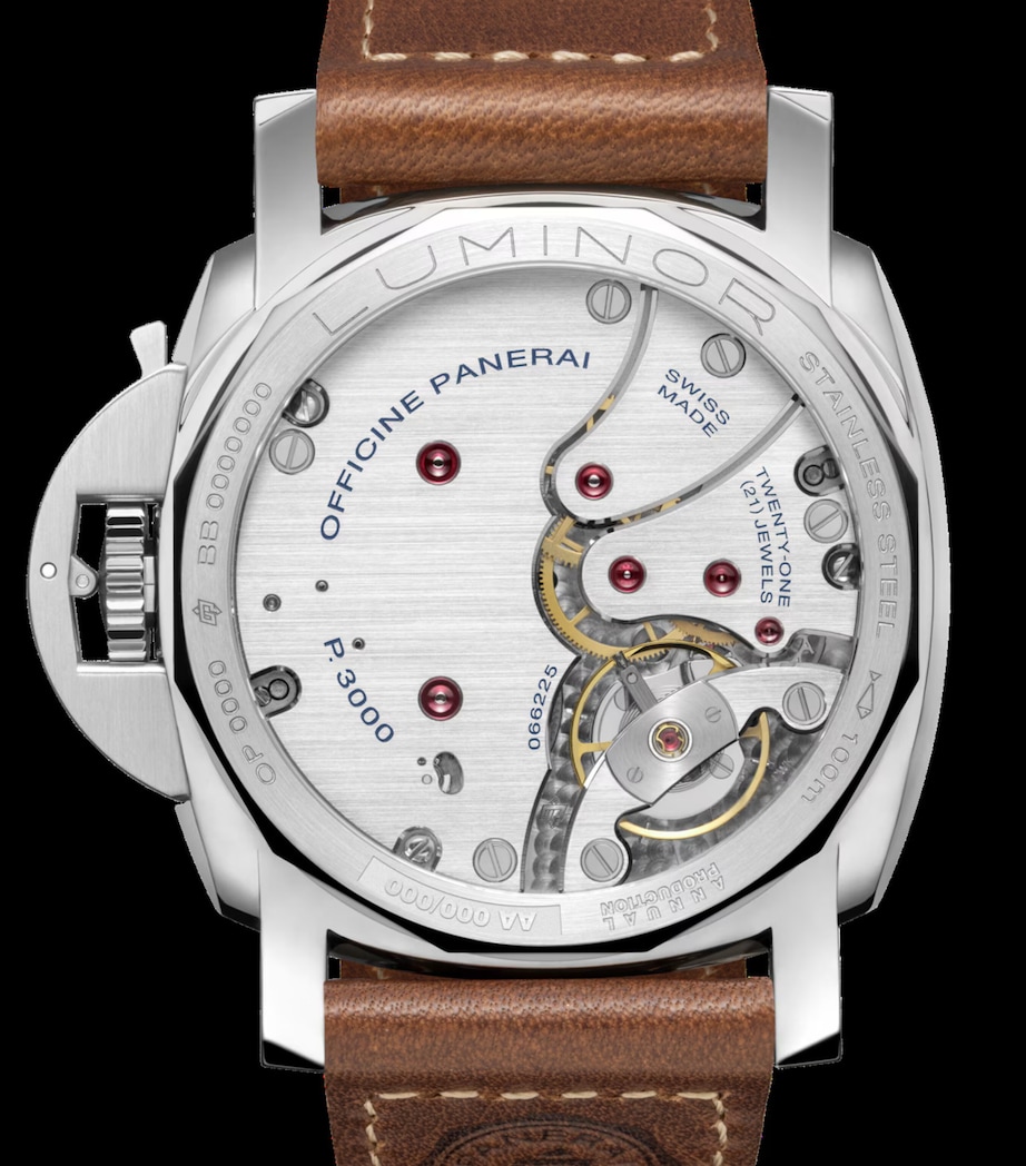 Panerai Stainless Steel Luminor Watch 47mm Beige Image 3