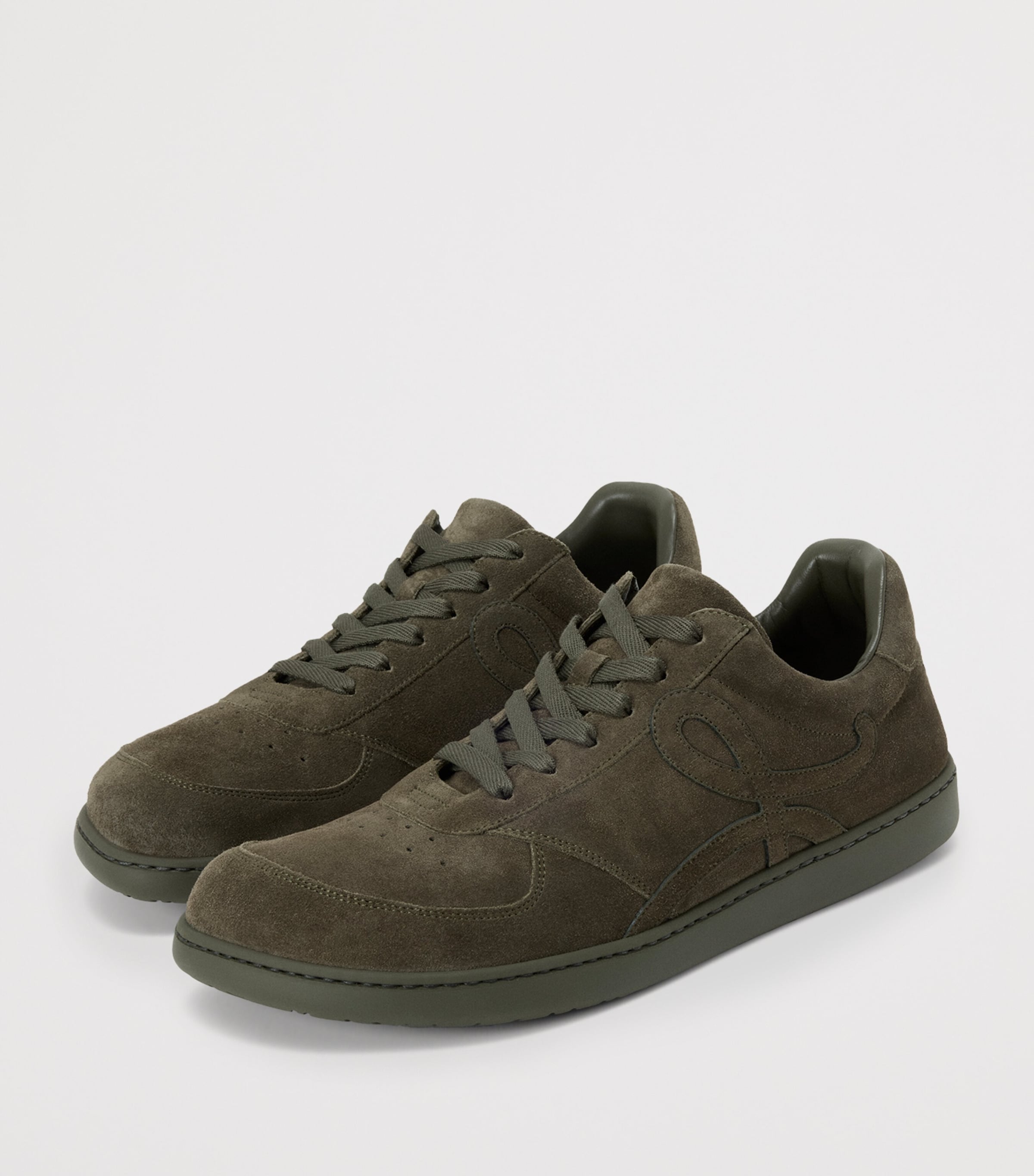 Suede Jambo Sneakers OLIVE GREEN Image 3