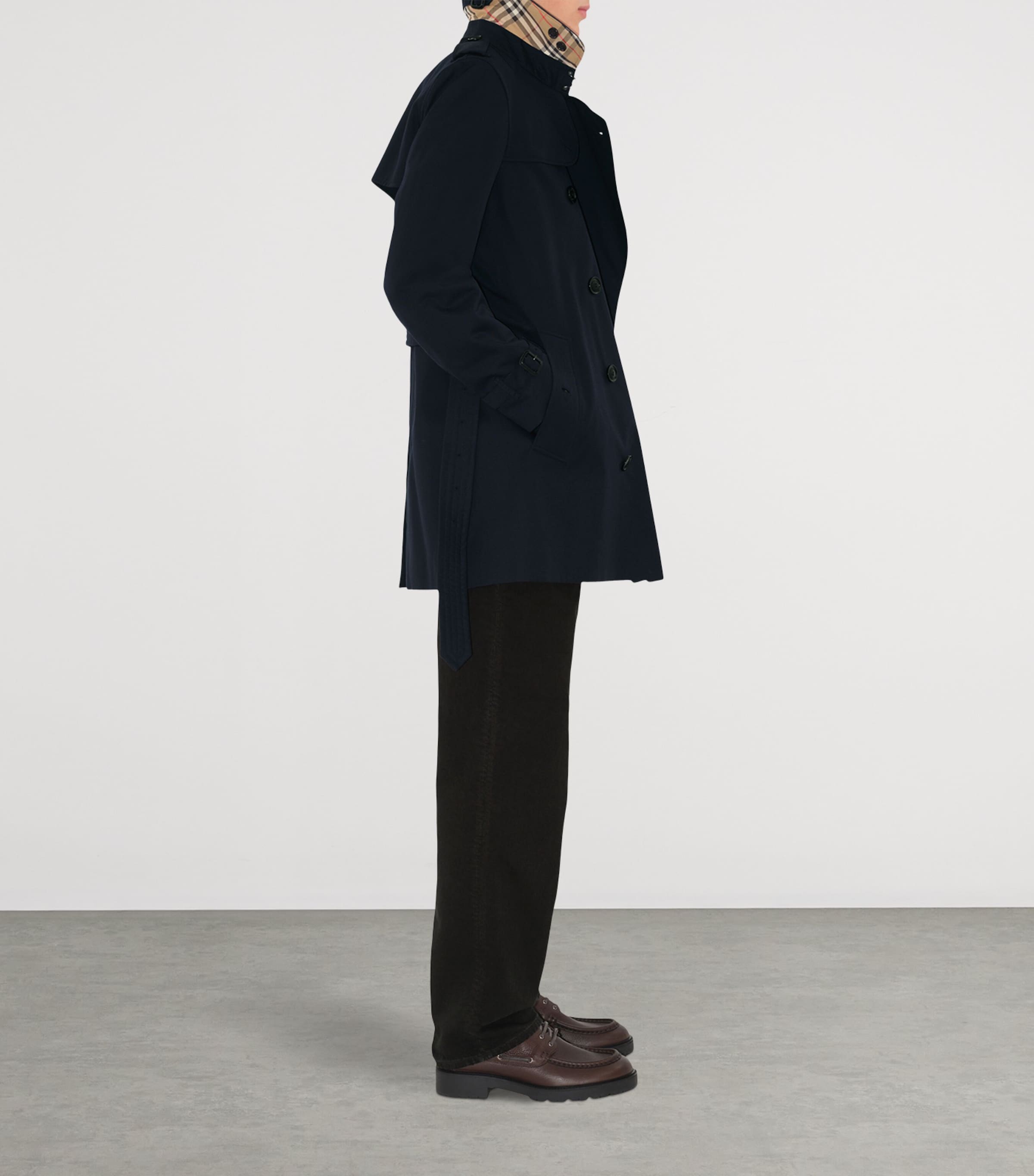 Short Kensington Heritage Trench Coat COAL BLUE Image 3