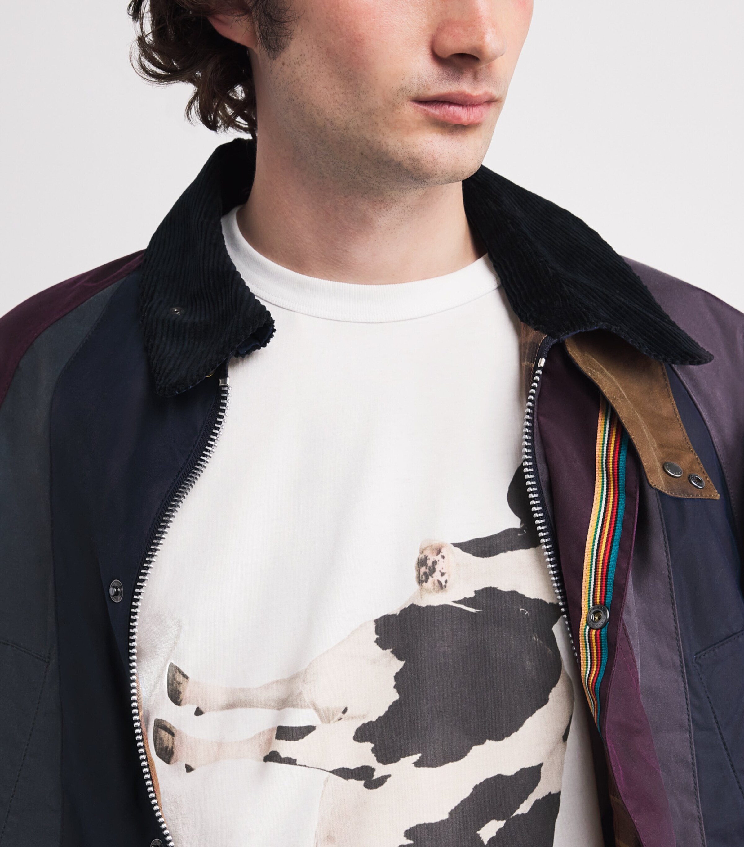 x Paul Smith Cotton Cow Print T-Shirt WHITE Image 6
