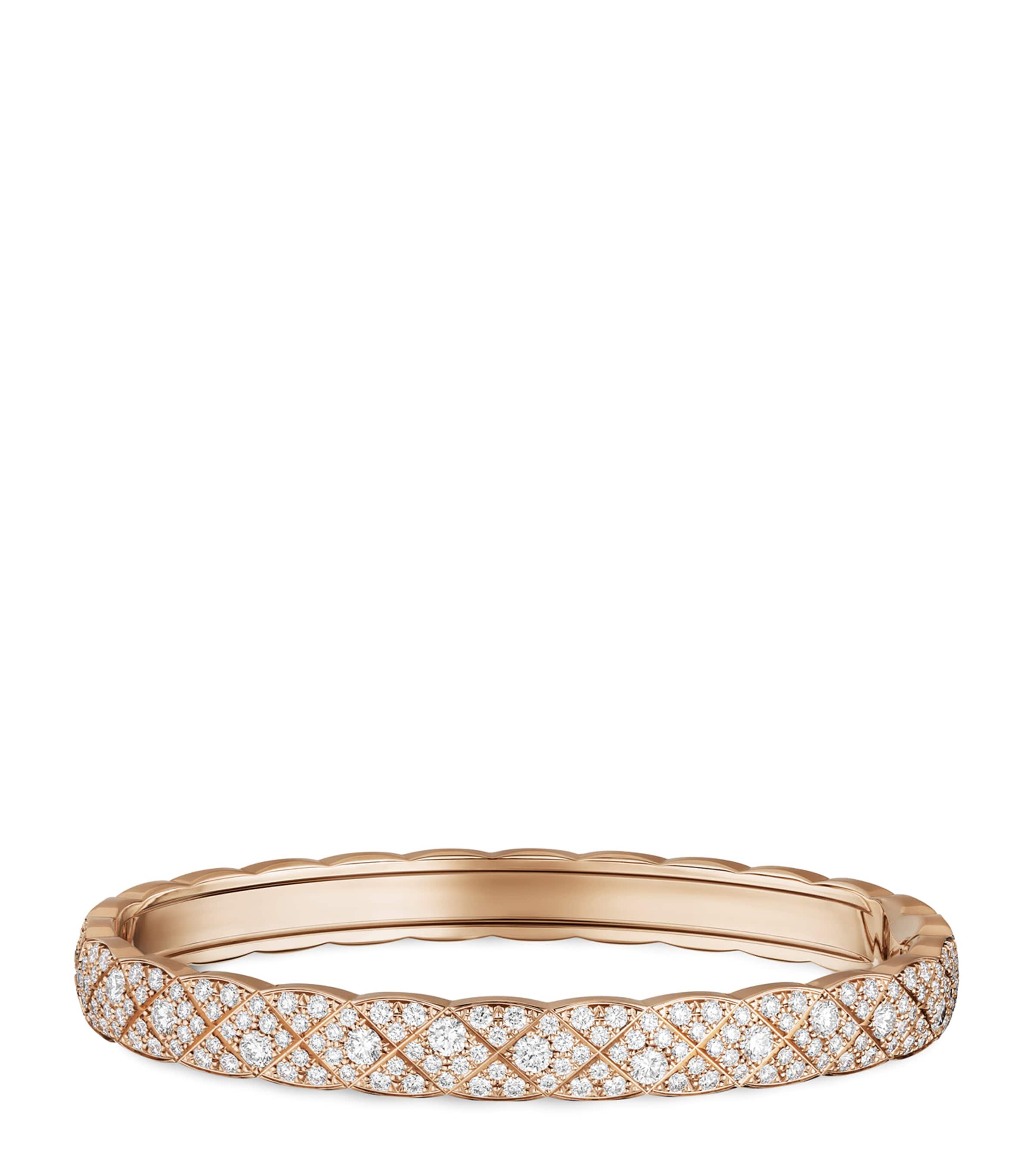 Beige Gold and Diamond Coco Crush Bangle BEIGE GOLD Image 1