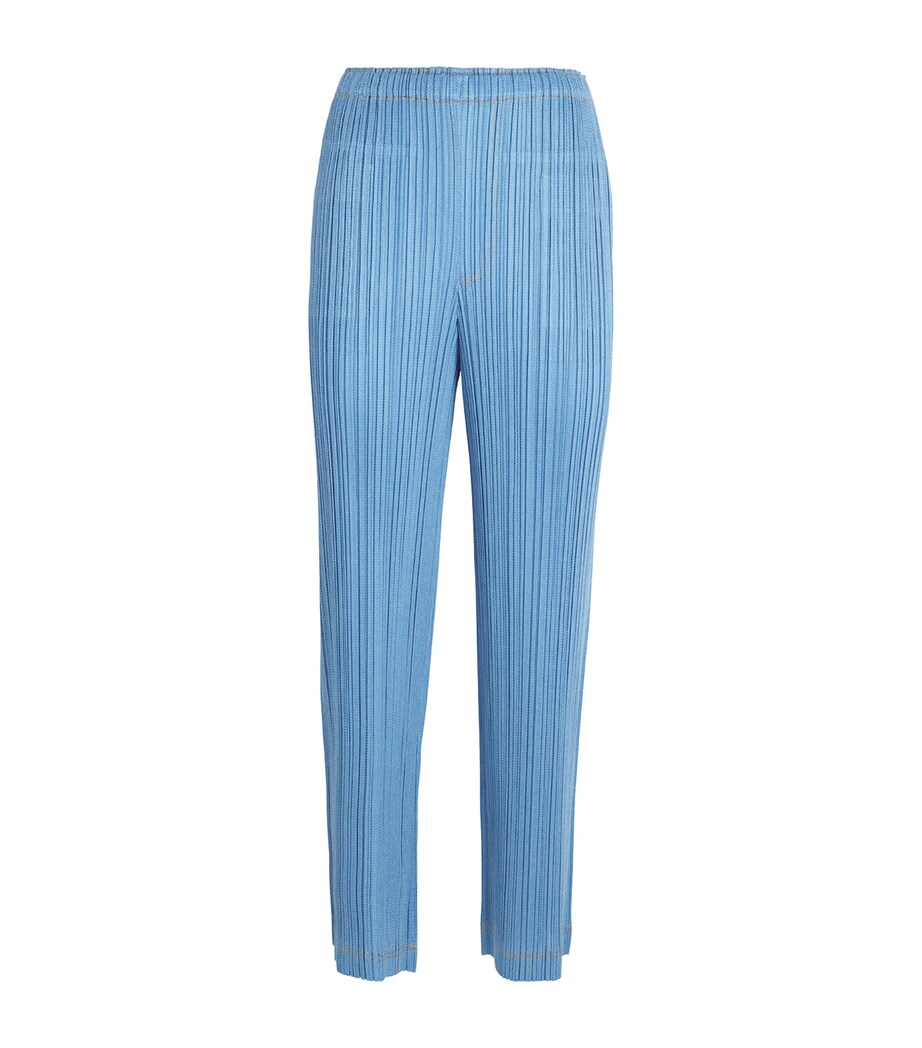 Pleated Cotton Denim Trousers 70 Image 1