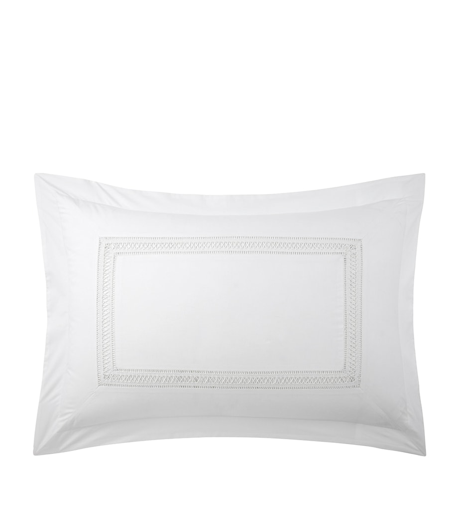 Ralph Lauren Home Meadow Lane King Oxford Pillowcase (54cm x 94cm) White Image 1