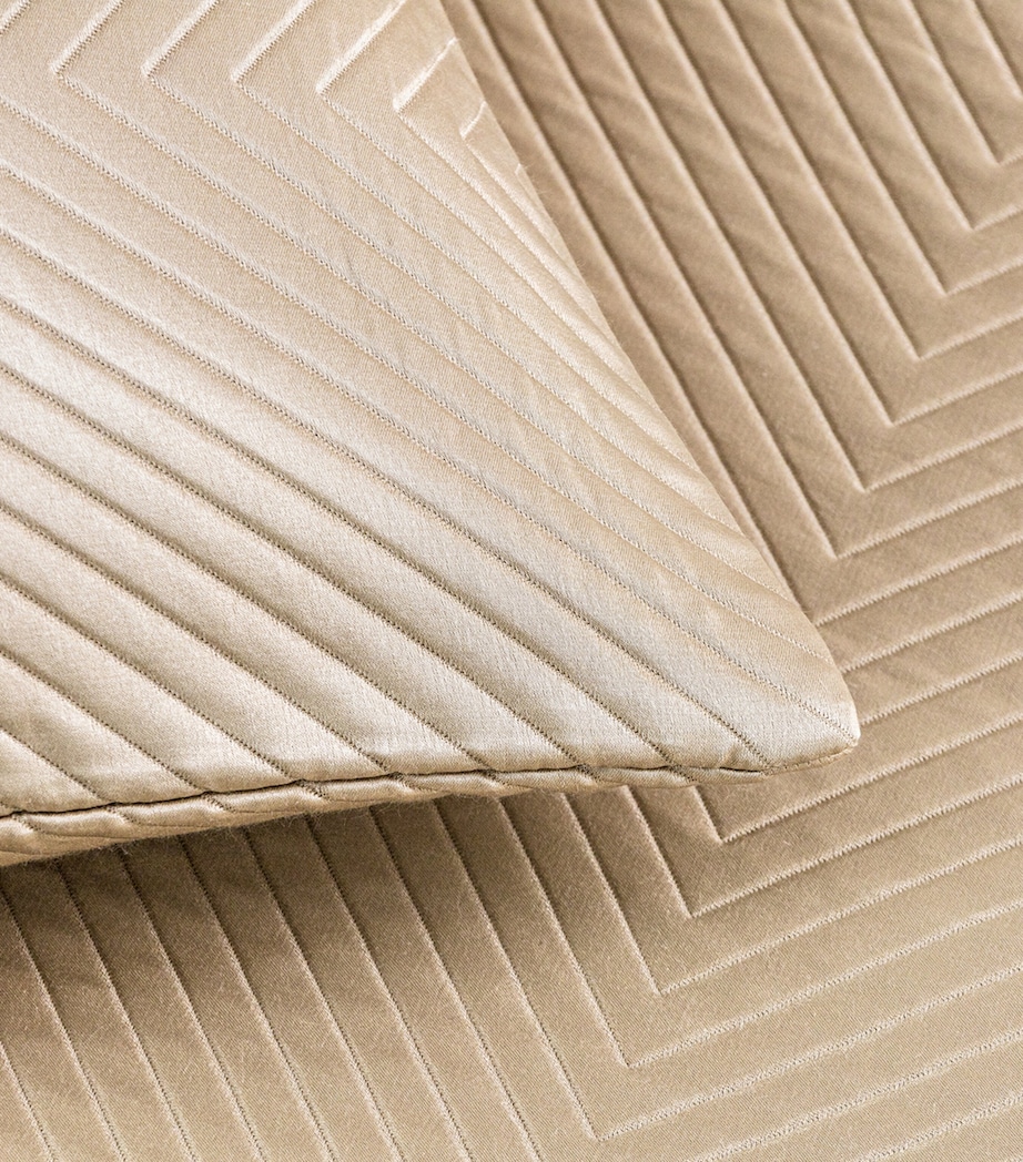 Frette Herringbone Cushion Cover (50cm x 50cm) Savage Beige Image 4