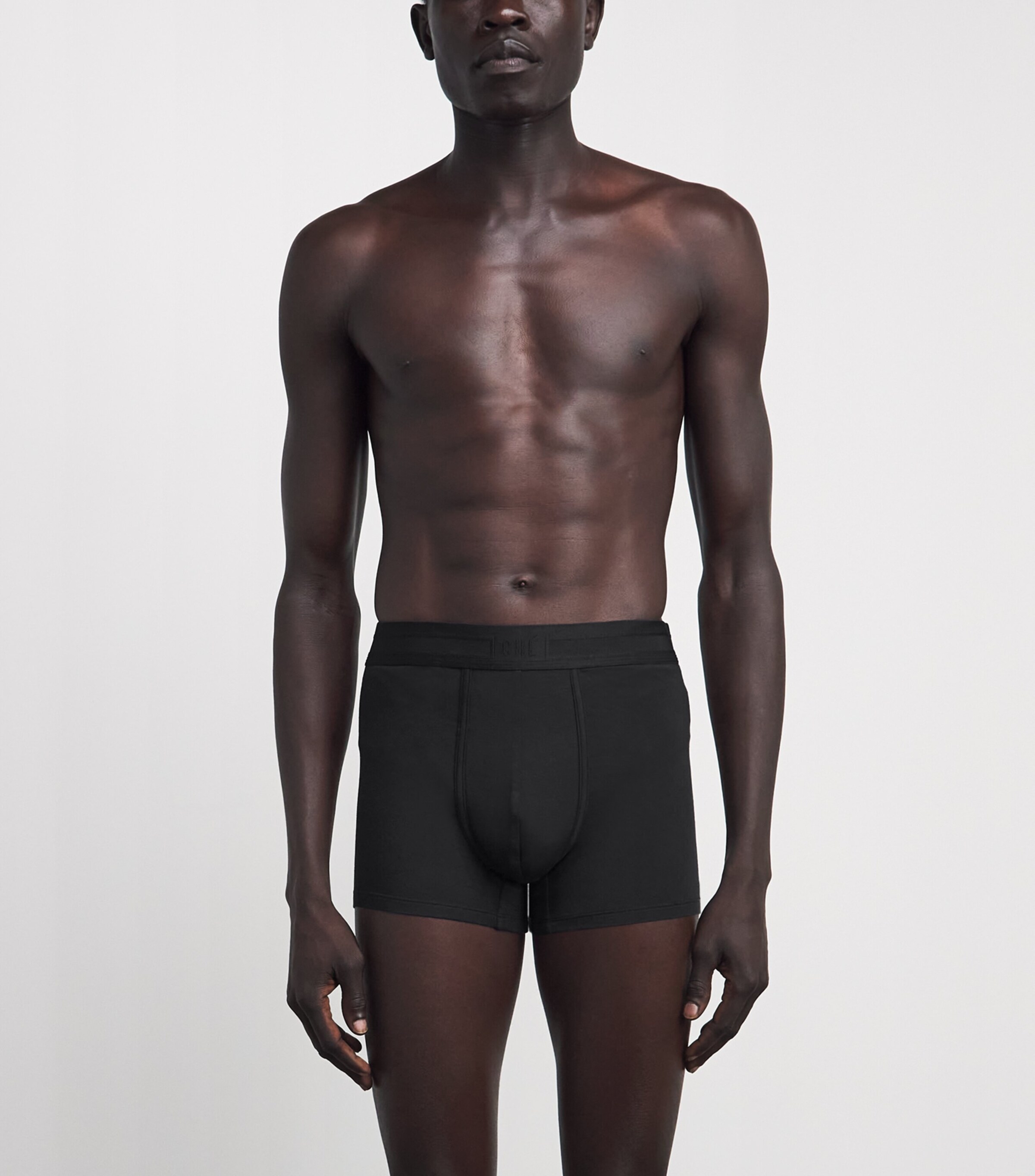 CHÉ Mens Modal-Blend Trunks (Pack of 3) Black Image 2