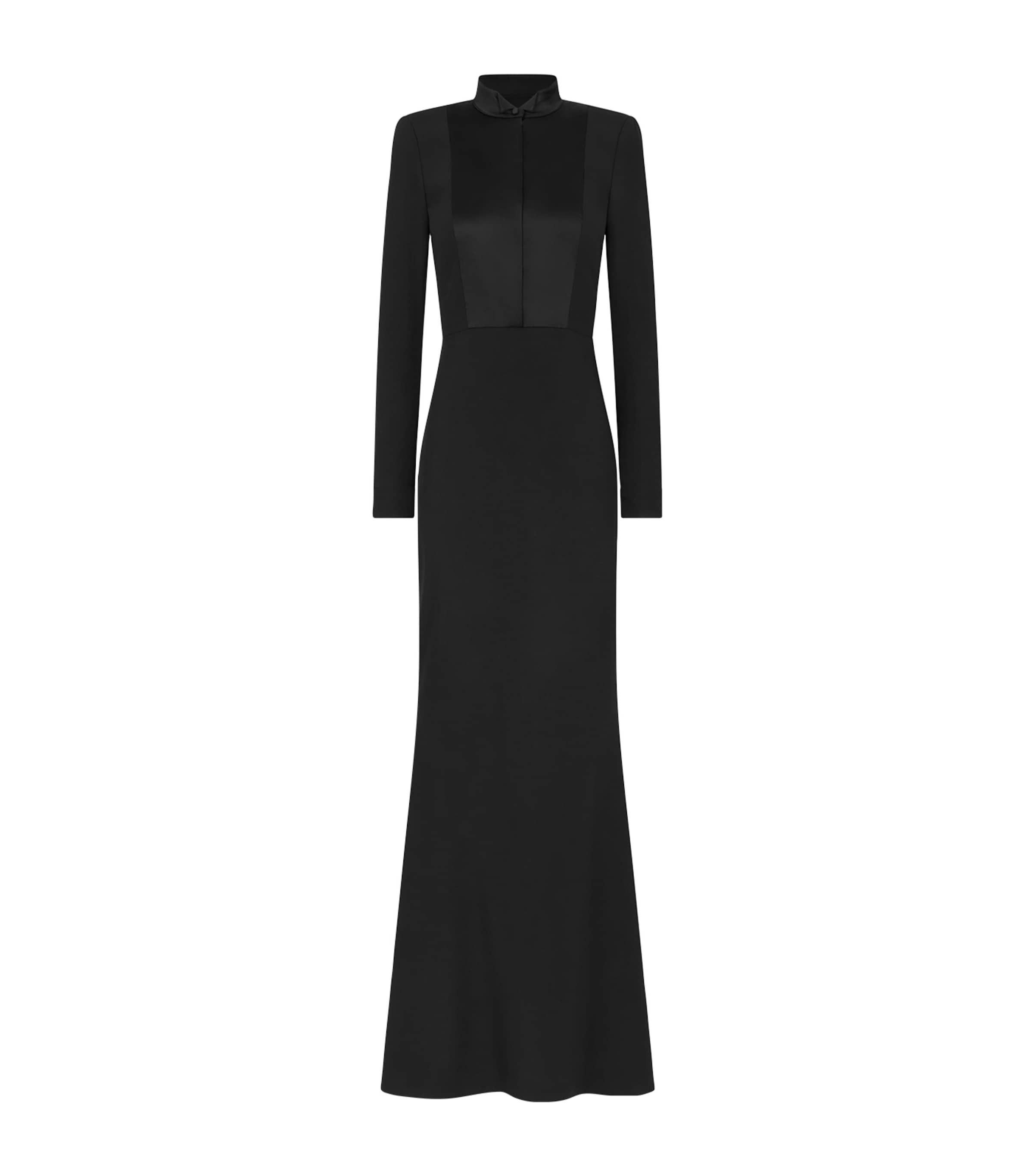 black tuxedo maxi dress Black Tuxedo Dresses