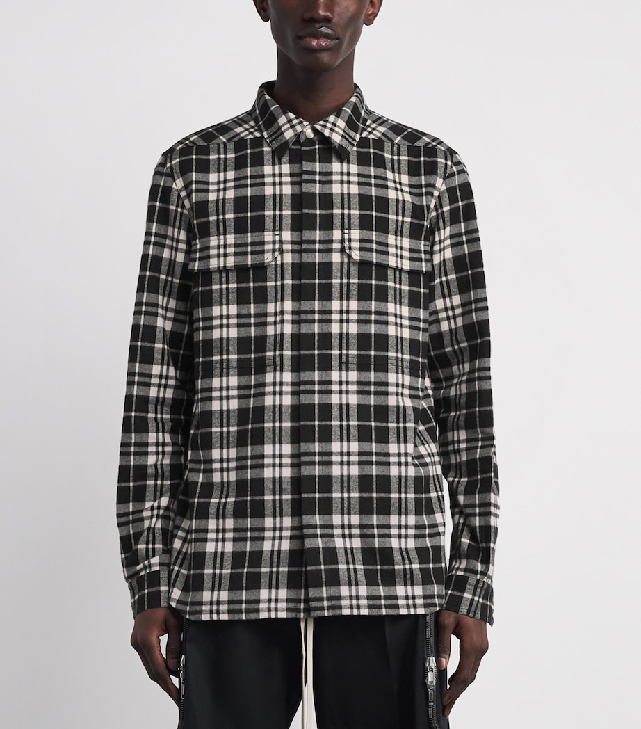 Cotton Check Overshirt BLACK PLAID/ 09P Image 3