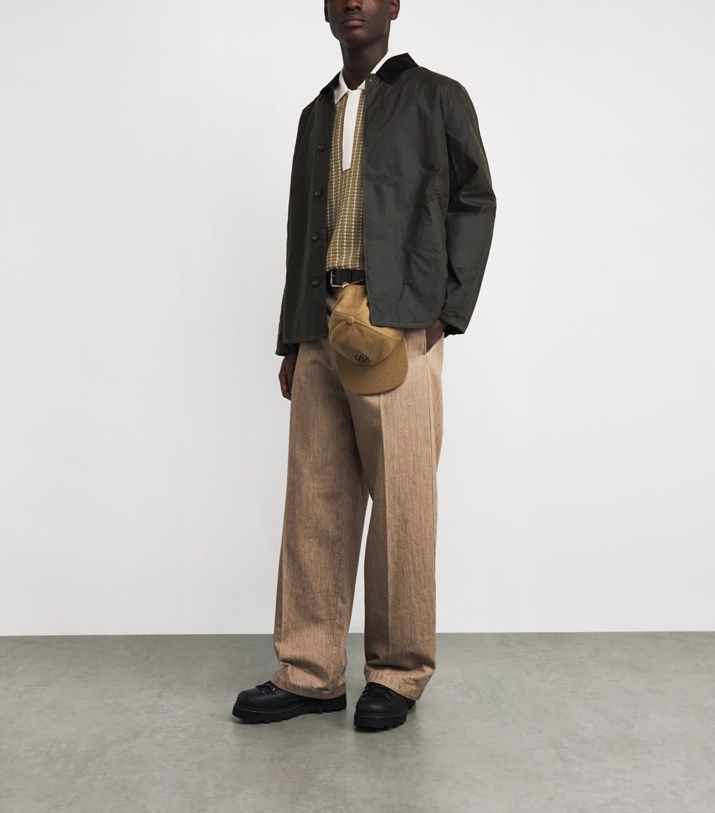 Short Waxed Lorden Mac Jacket OL99 OLIVE Image 2