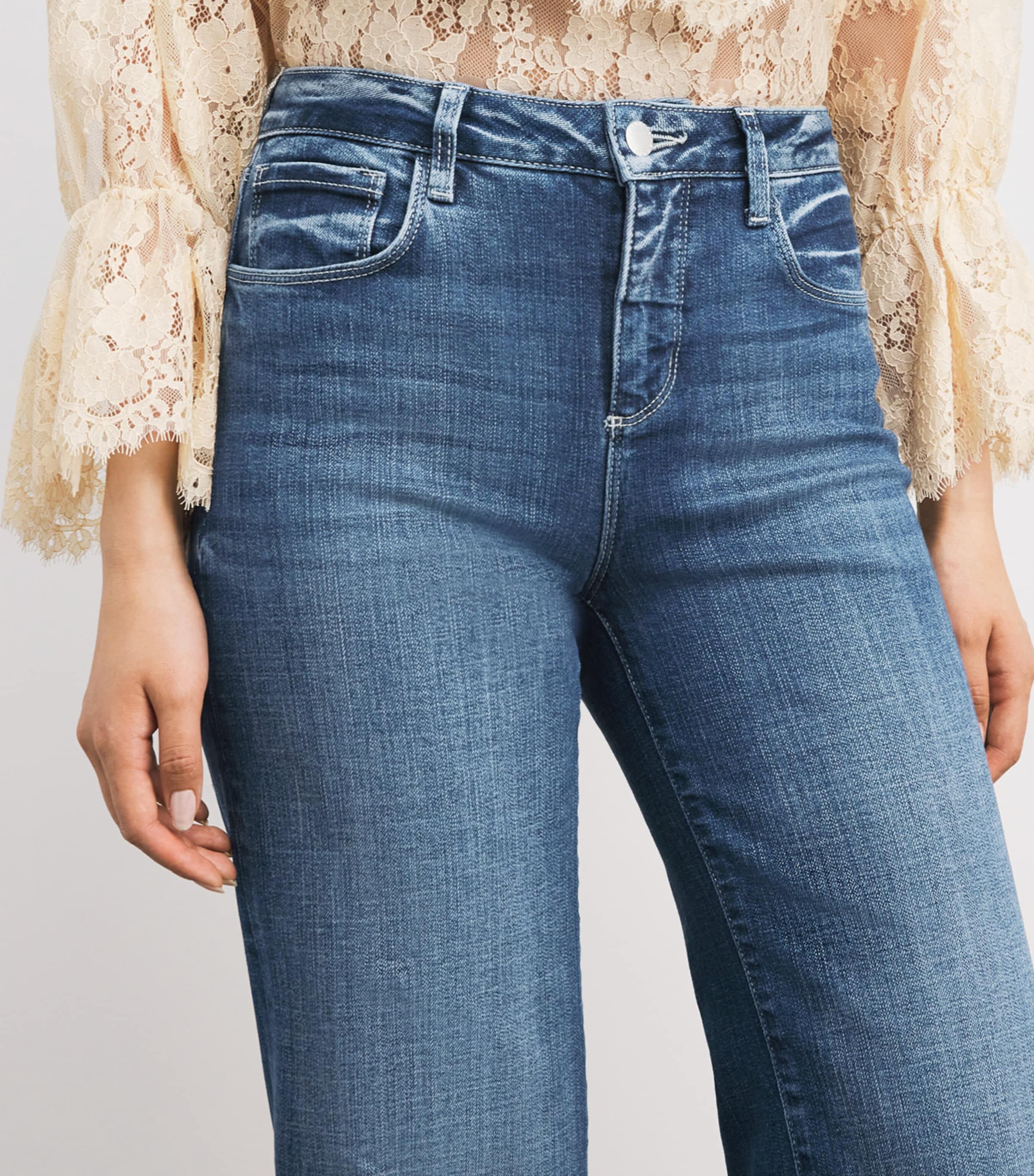 High-Rise Scottie Wide-Leg Jeans GLADSTONE Image 6