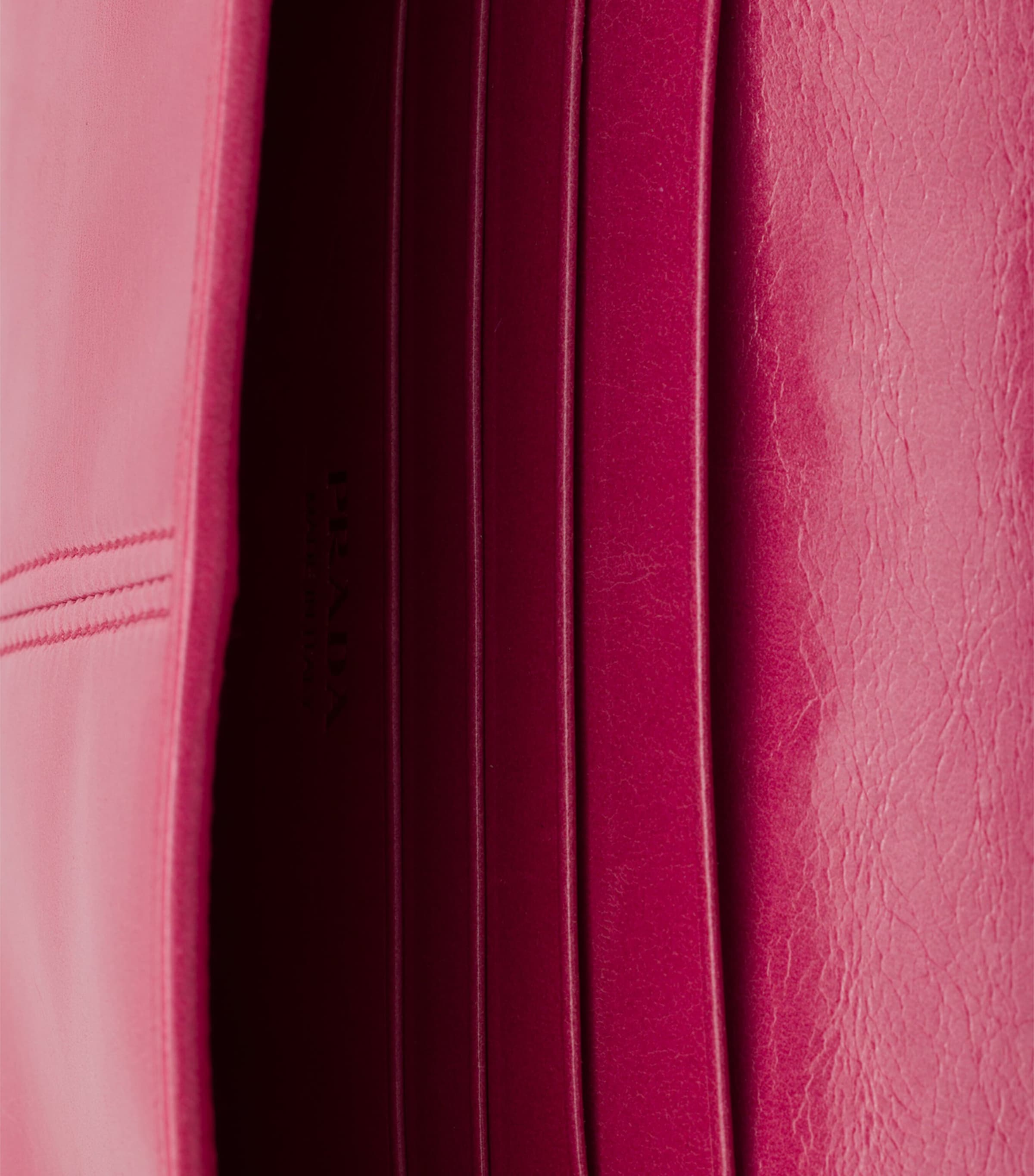 Prada Leather Wallet with Shoulder Strap Pink Image 4