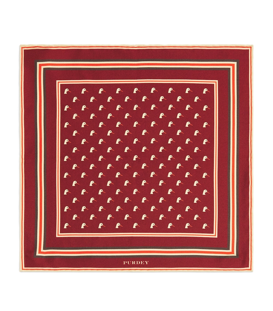 Purdey Silk Dapper Duck Pocket Square Drr Image 1