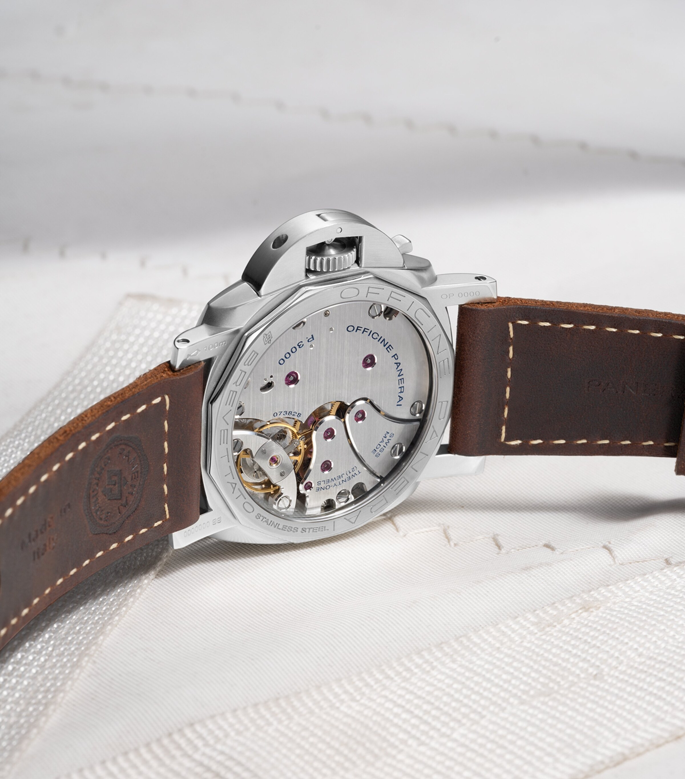 Stainless Steel Luminor Tre Giorni Watch 47mm GREY Image 9