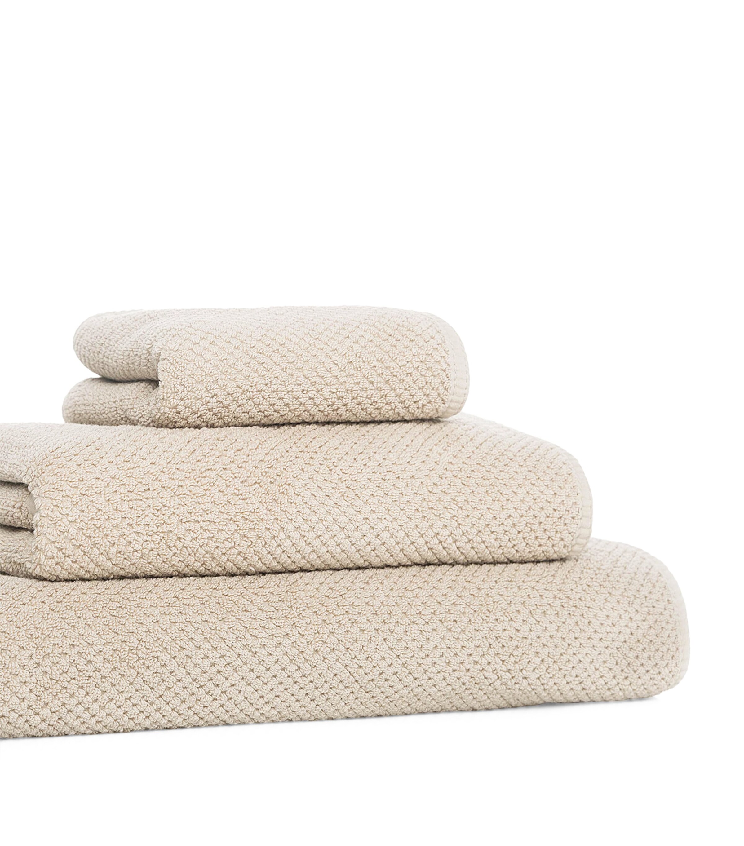 GRACCIOZA Bee Waffle Bath Sheet (90cm x 180cm) Fog Image 5