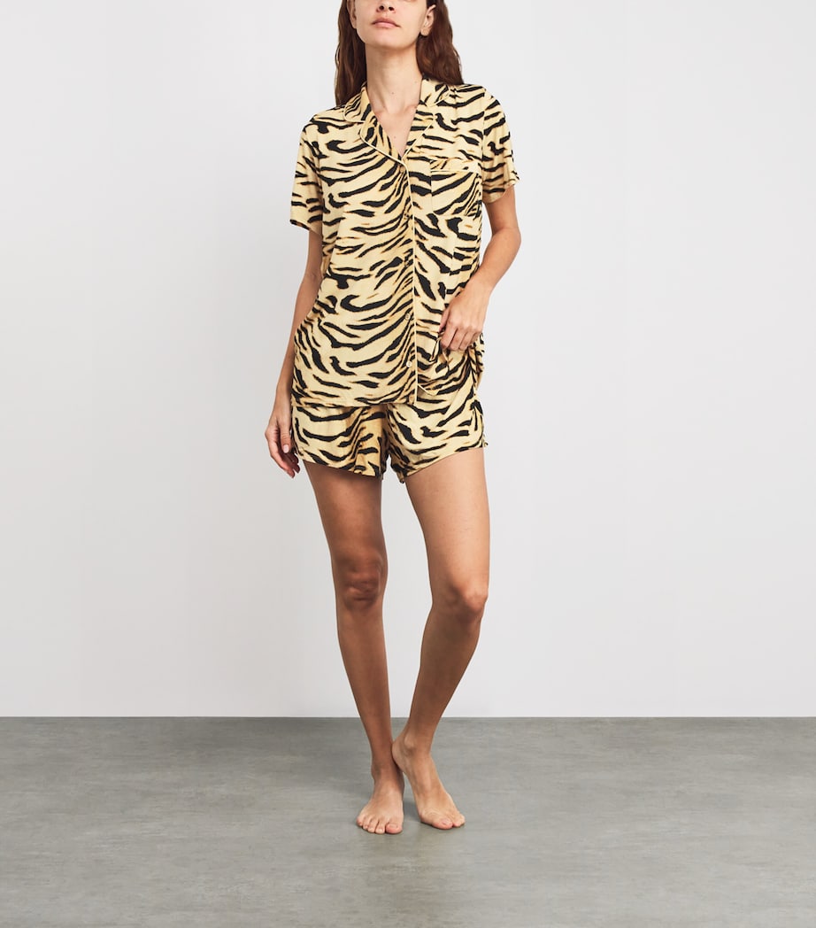 Stretch-Modal Tiger Pyjamas BRONZE TIGER PRINT Image 2