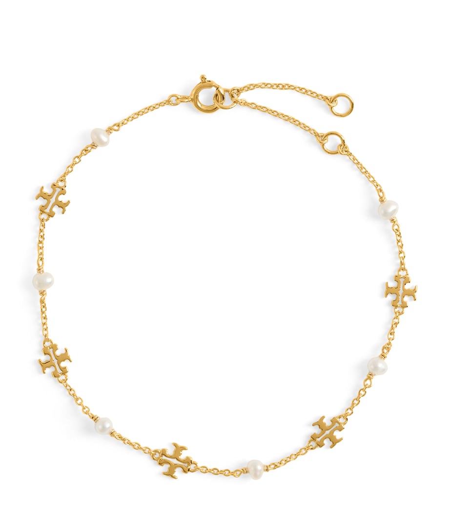 Kira Pearl Chain Bracelet TORY GOLD / PEARL Image 1