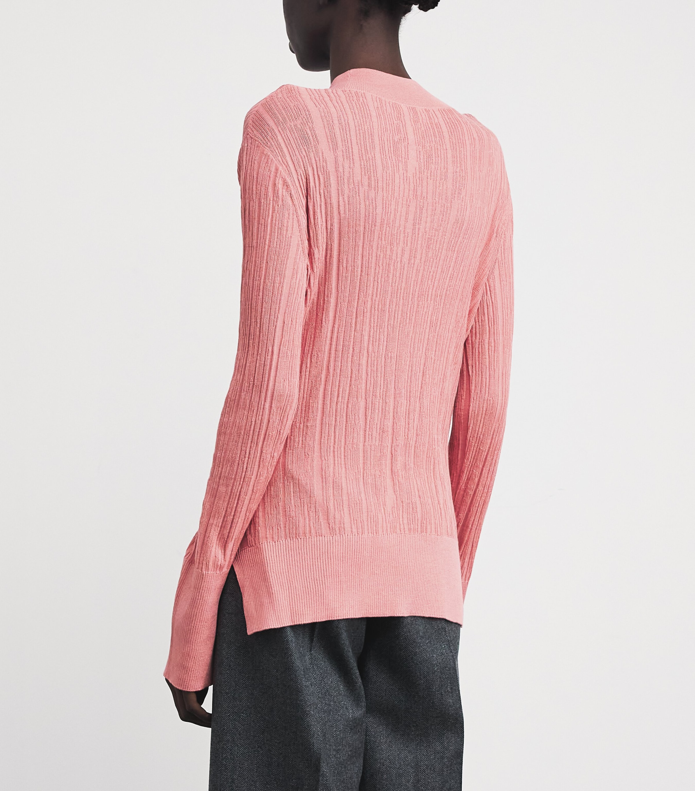 Silk-Cotton Jardin Sweater BLUSH Image 4