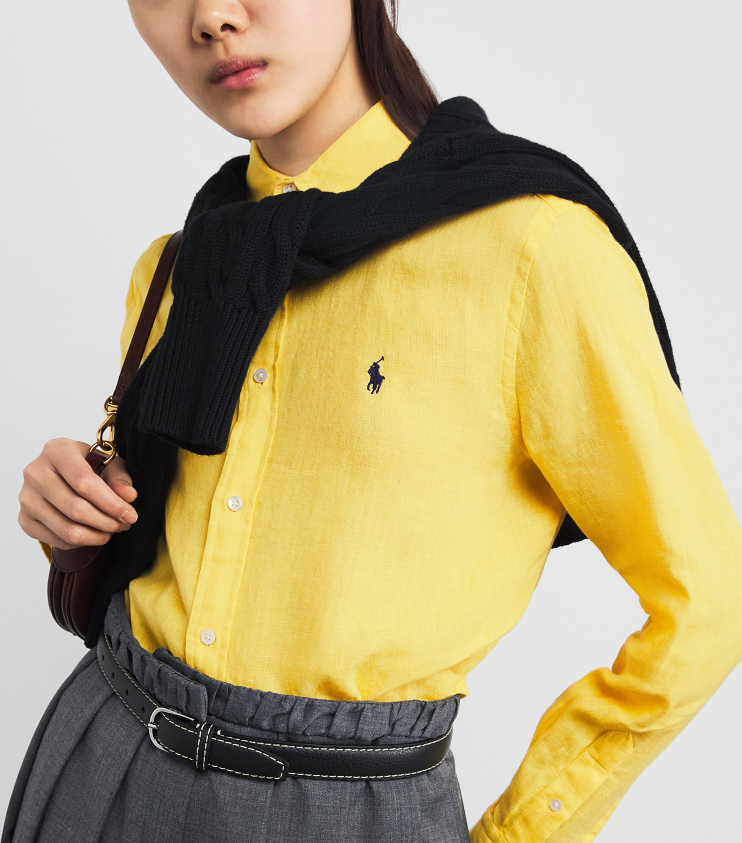 Linen Classic Fit Shirt OASIS YELLOW Image 6