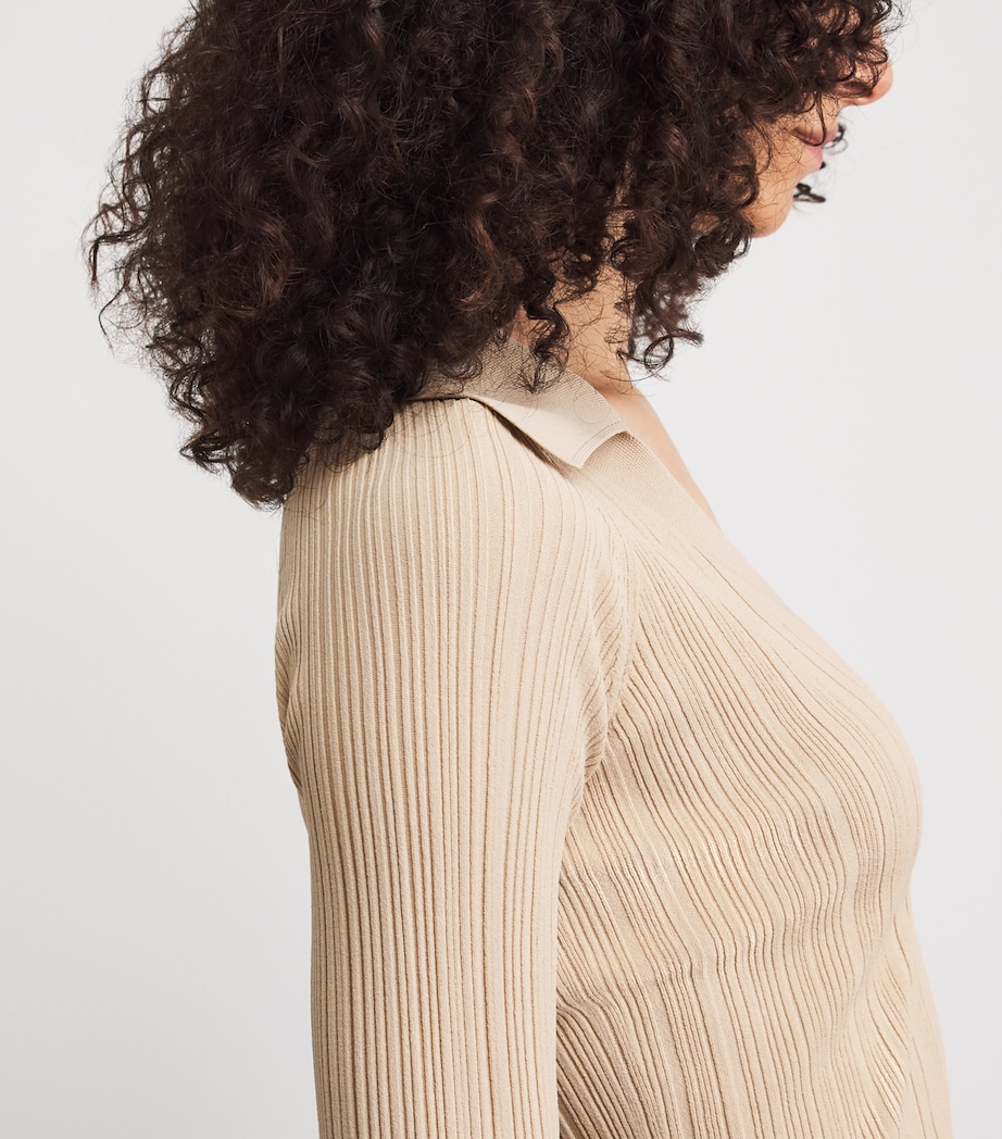 Joseph Womens Plissé Chelia Top Powder Image 3