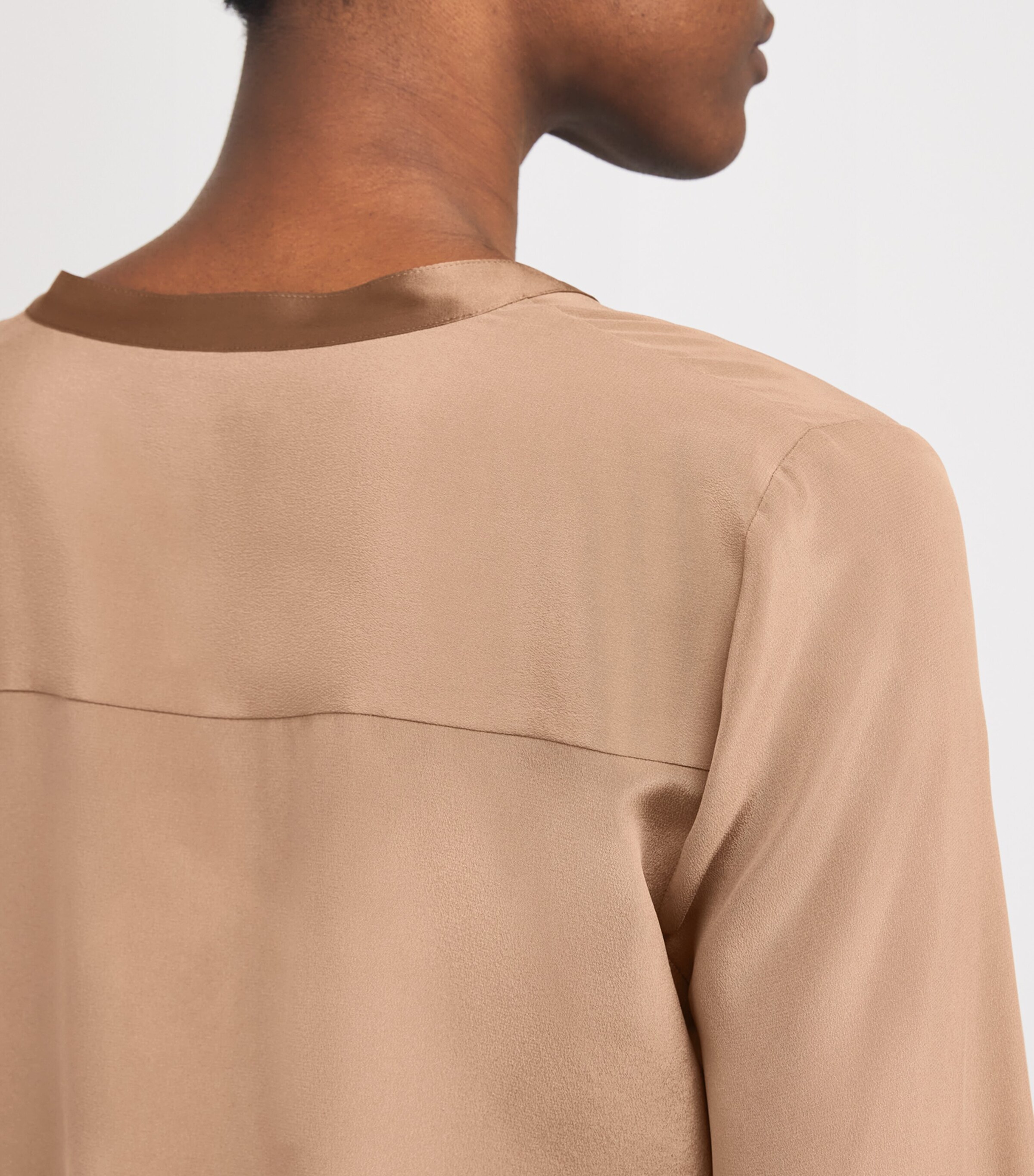 Silk Charlize Blouse CHOS CHOCOLATE MALT Image 6