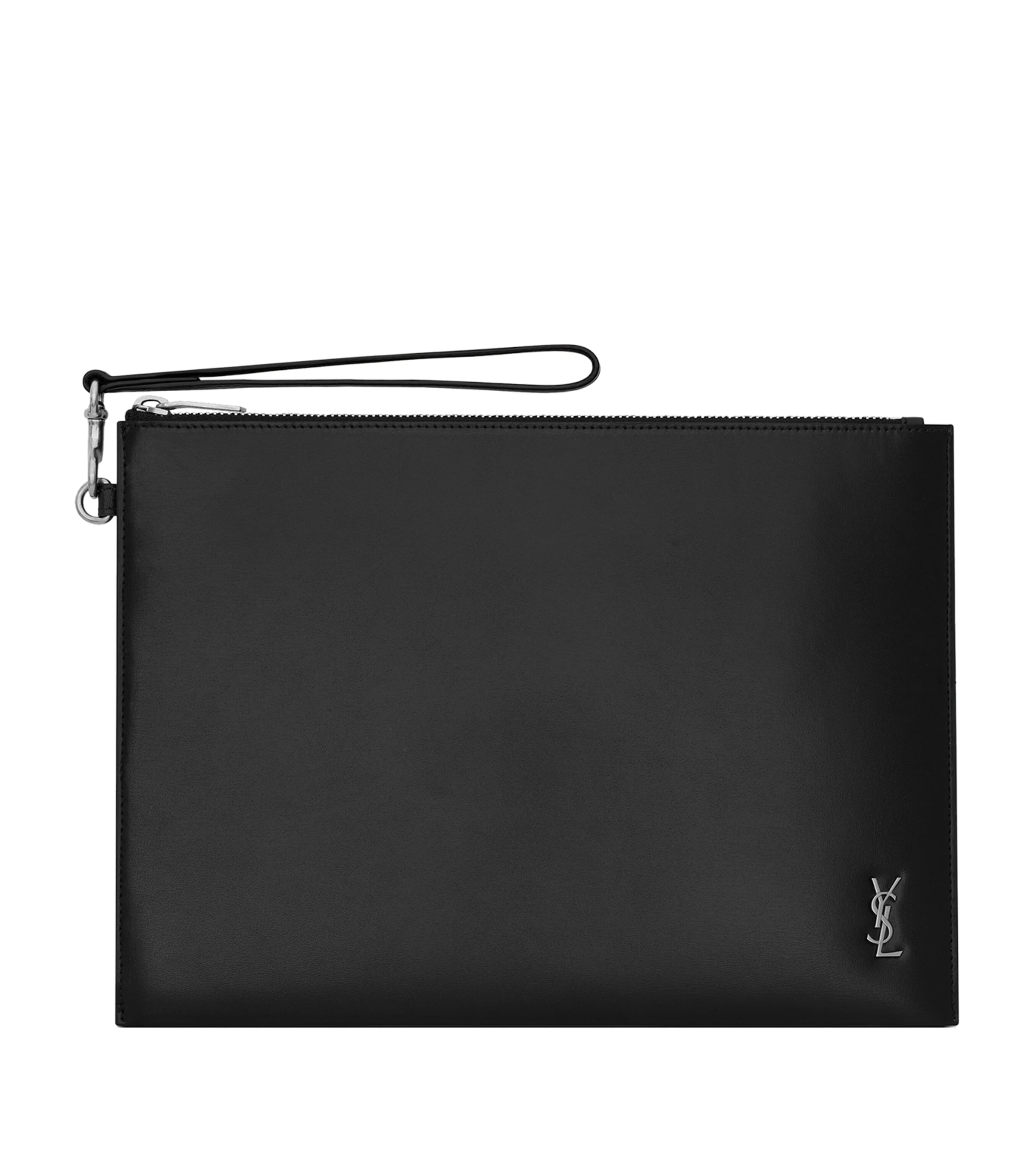 Saint Laurent Tablet Holder Tiny Cassandre Small Bags In Black