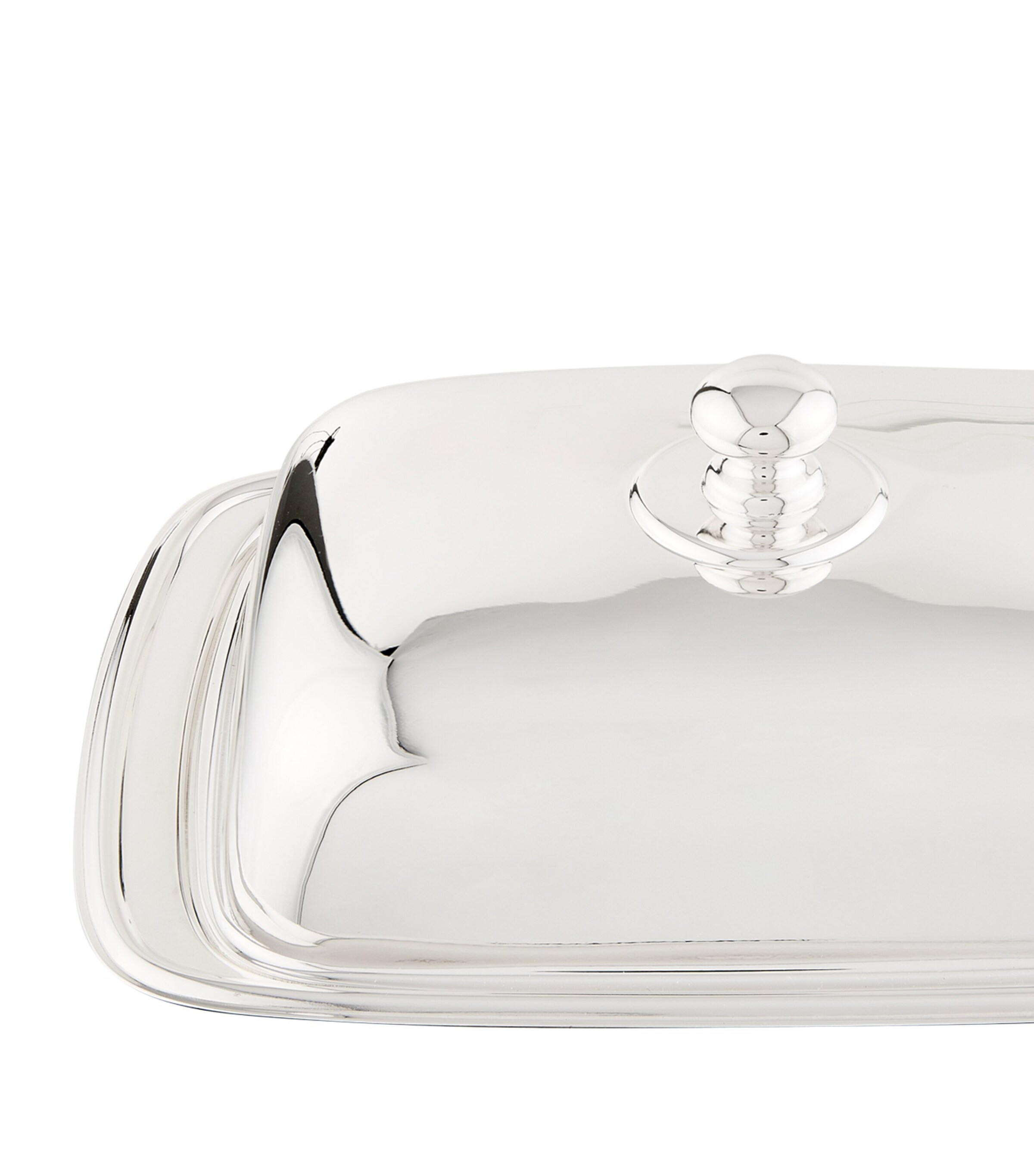 Silver Plated Georgian Rectangular Butter Dish SILVER Image 2