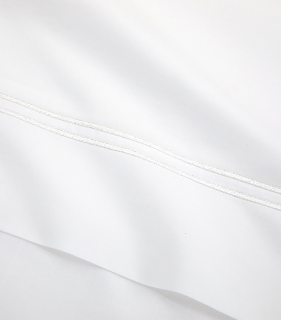 Organic Cotton Duo Blanc Super King Flat Sheet (270cm x 295cm) BLANC Image 3