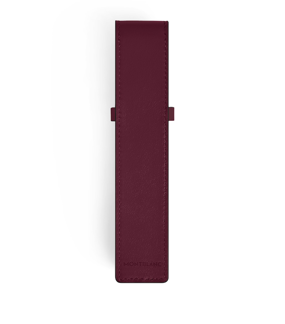 Leather Sartorial Single Pen Pouch CASSIS Image 2
