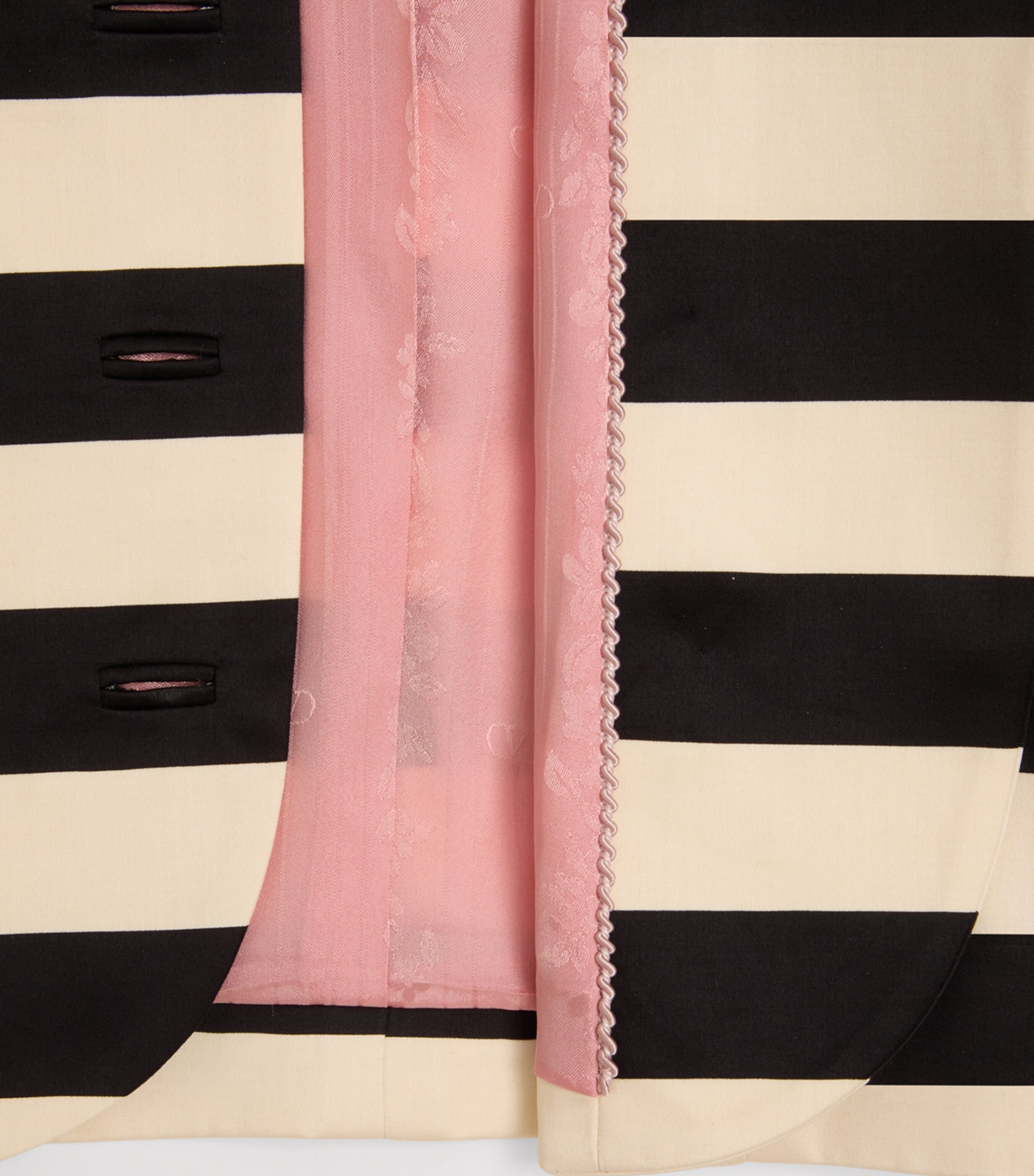 Valentino Womens Stripe Cropped Jacket Image 4
