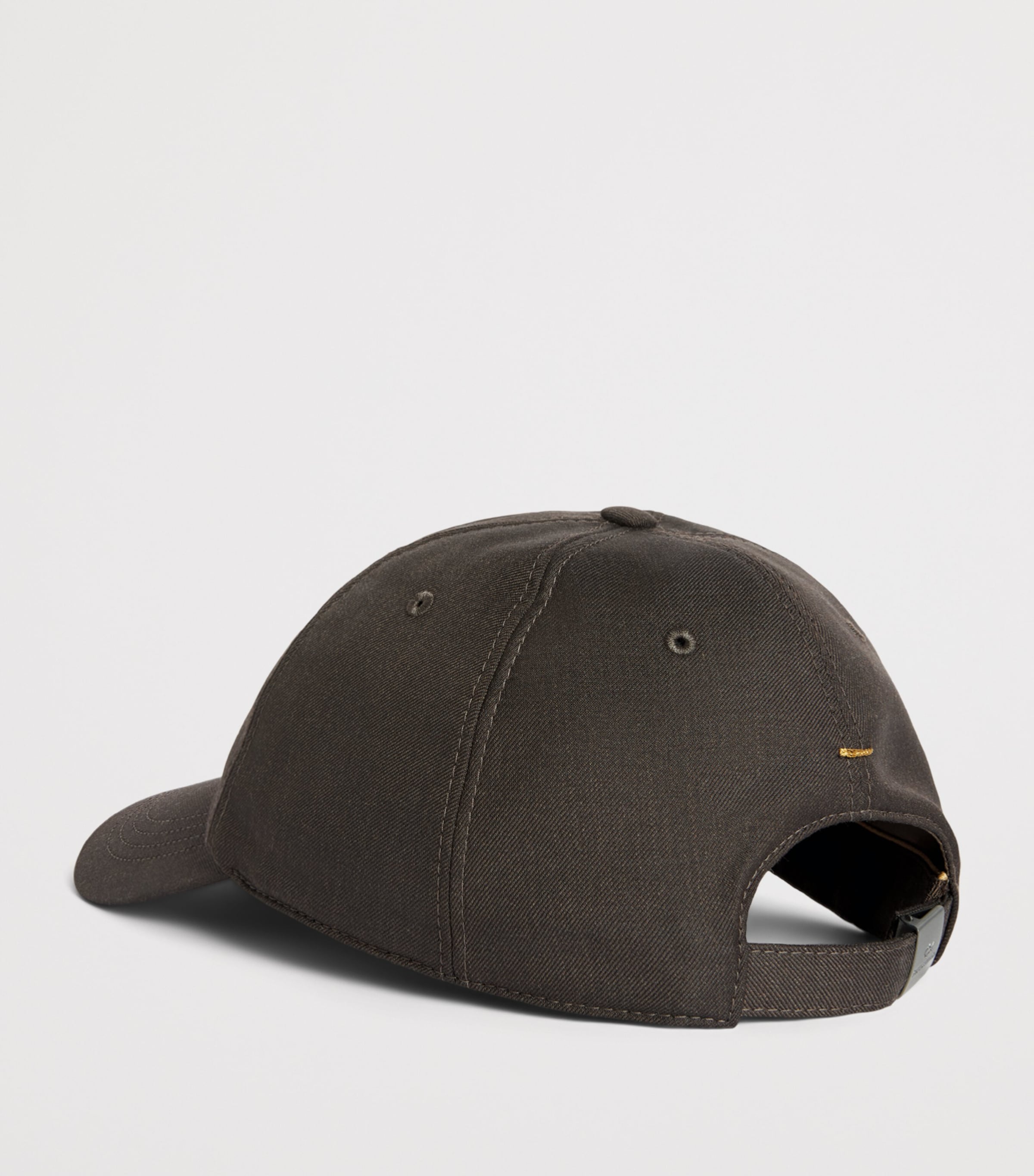 Paul & Shark Virgin Wool Logo Baseball Cap Marrone Caffe Image 3