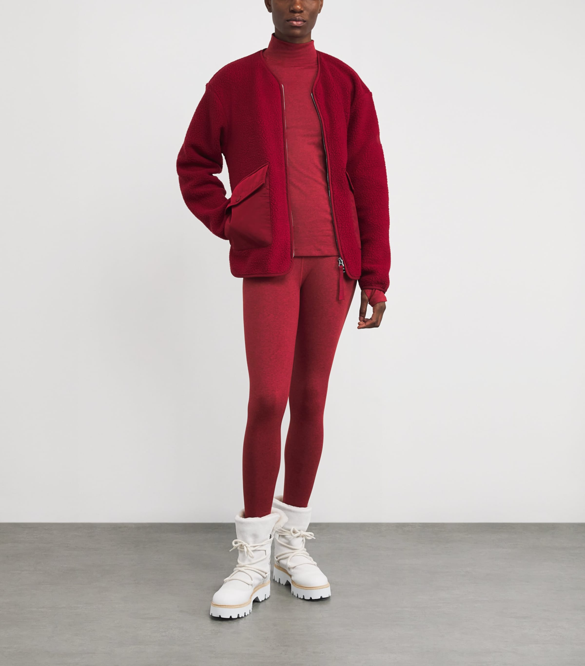 Always Warm Base Layer Top RED DAHLIA MARL Image 2