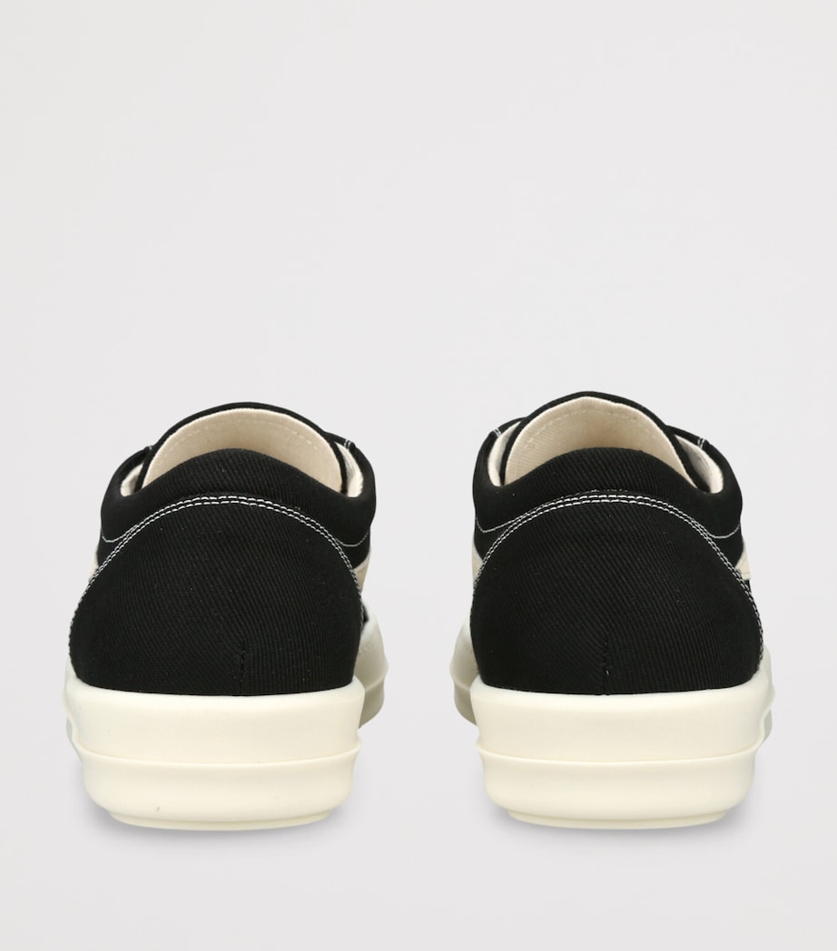 Denim Laceless Vintage Sneakers BLK/WHITE Image 2