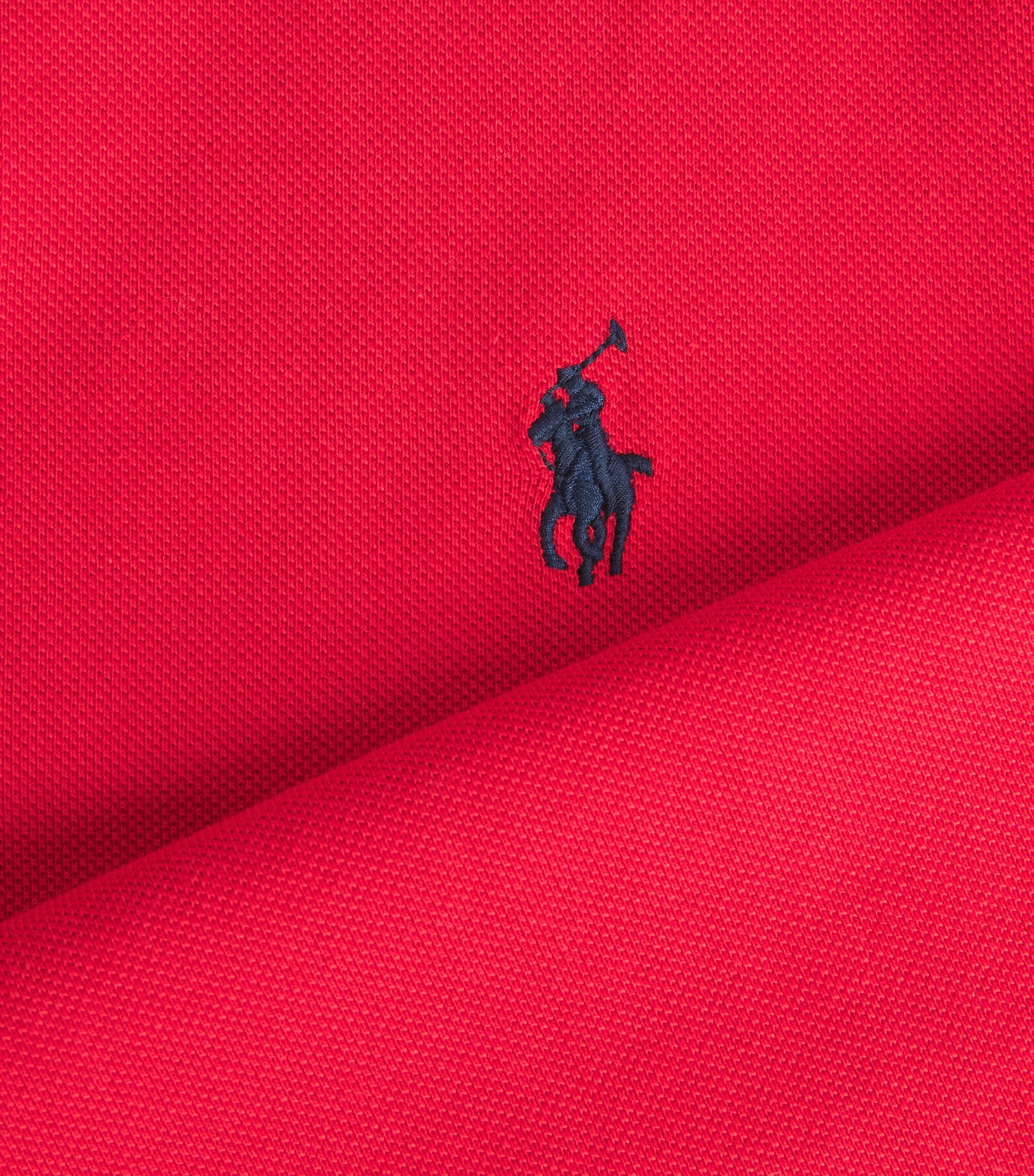 Polo Ralph Lauren Mens Cotton Polo Pony Polo Shirt Red Image 5